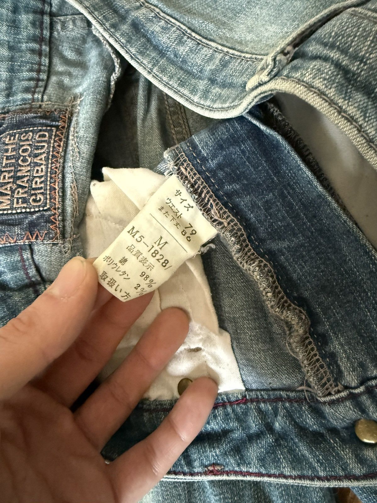 Marithe + Francois Girbaud Marithe Francois Girbaud Denim Red Blue Size US 30 / EU 46 - 6 Thumbnail