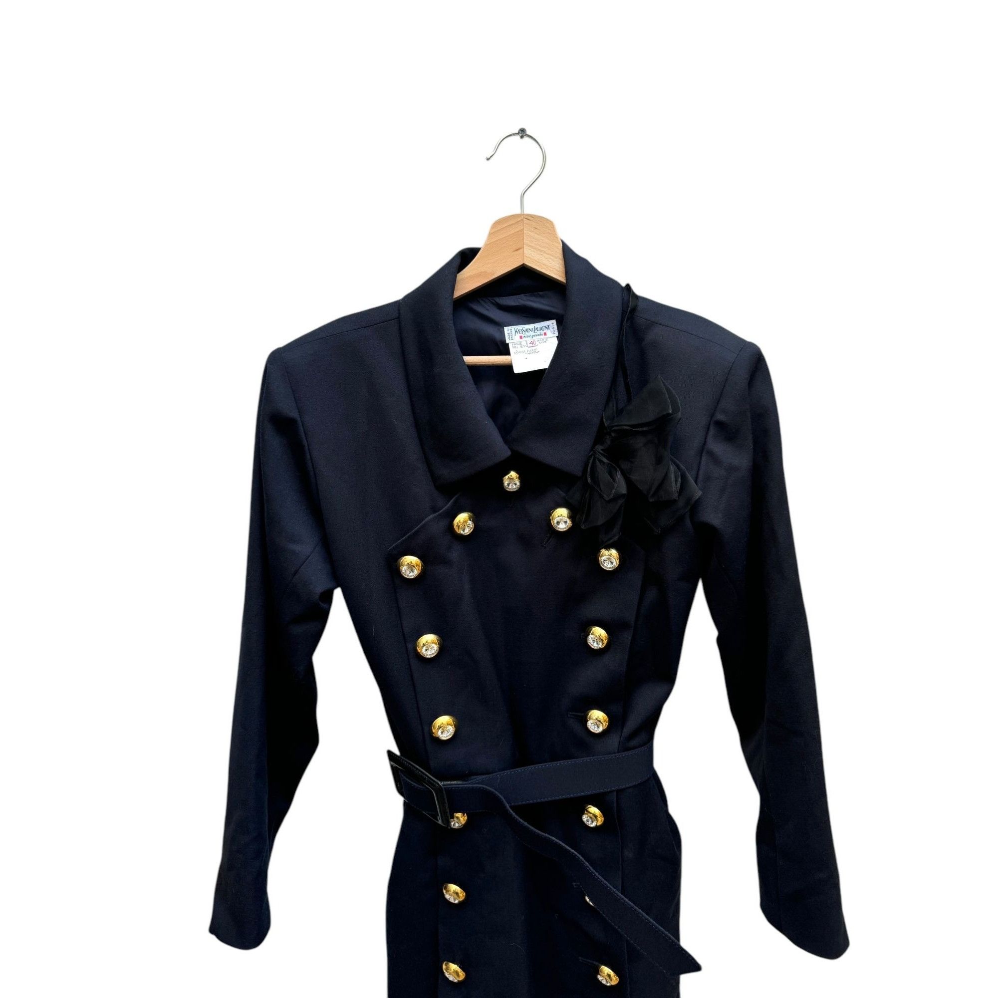 Yves Saint Laurent Été 1992 Navy Dress Size M / US 6-8 / IT 42-44 - 5 Thumbnail