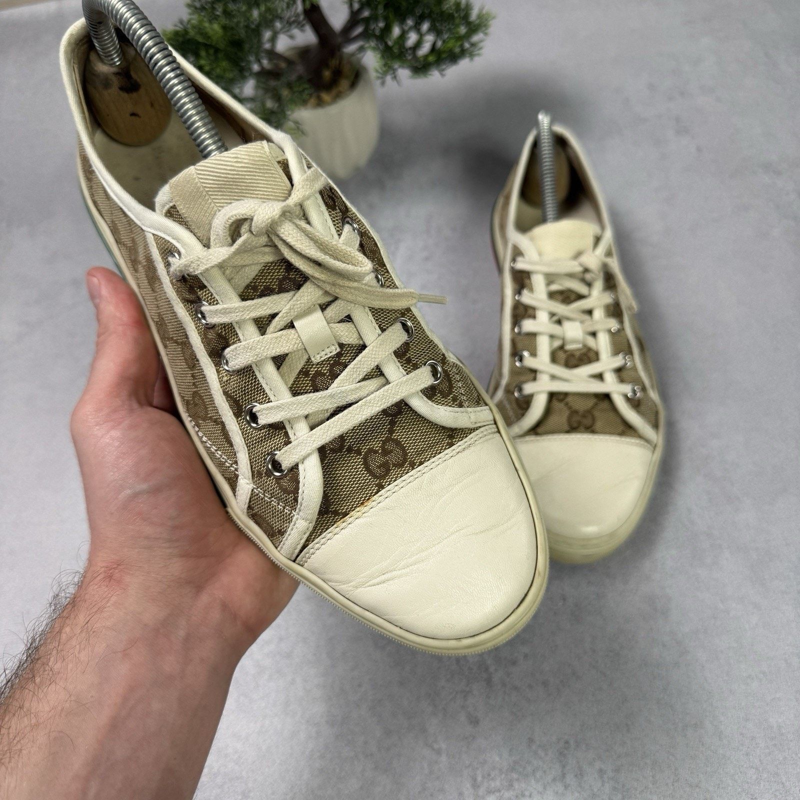 Gucci Gucci Cloth Trainers Canvas GG Monogram Men Size 40 US 7 Size US 7 / IT 37 - 7 Thumbnail