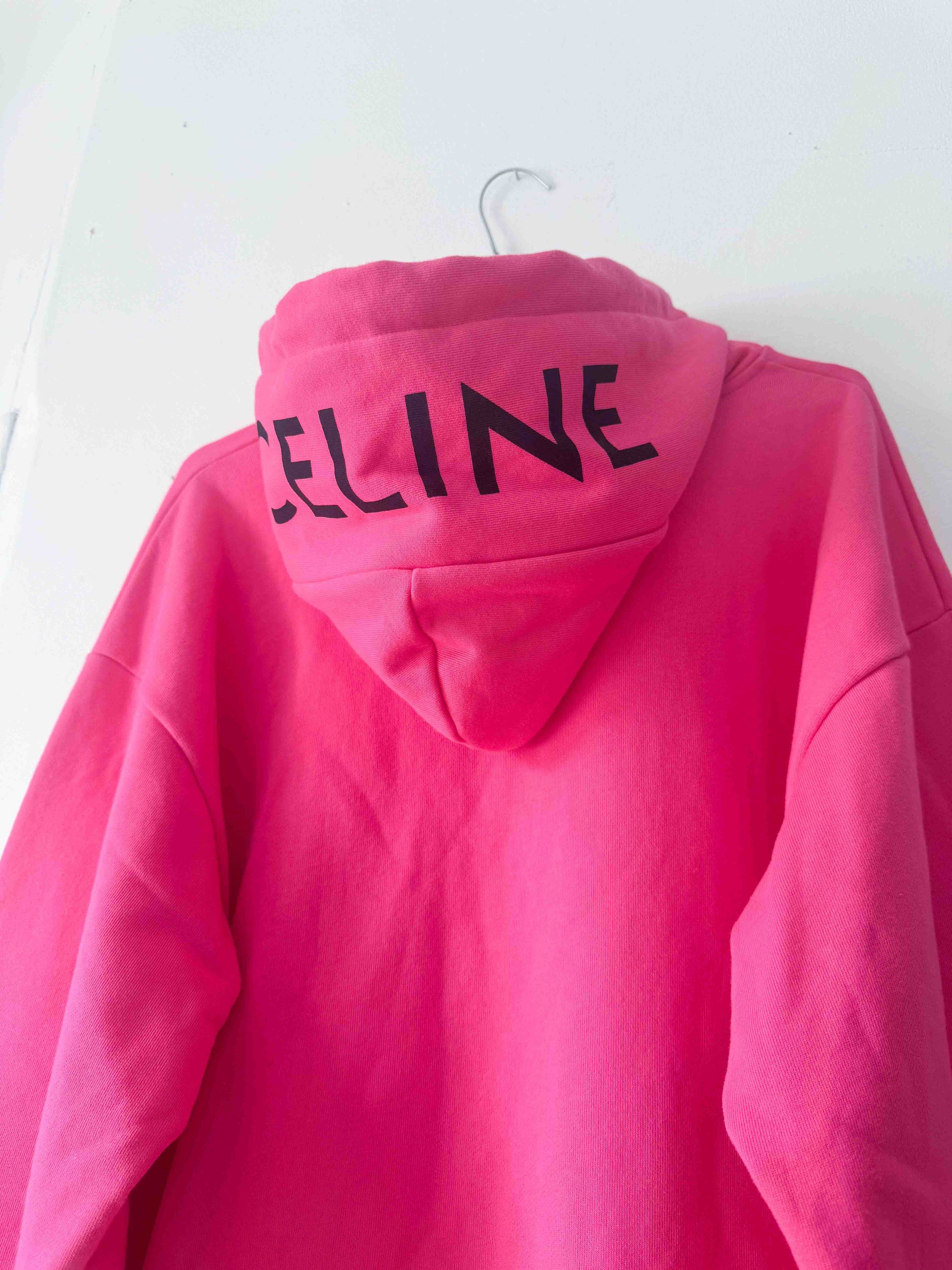 Celine Celine Hedi Slimane FW19 Hoodie Pink Size US L / EU 52-54 / 3 - 9 Thumbnail