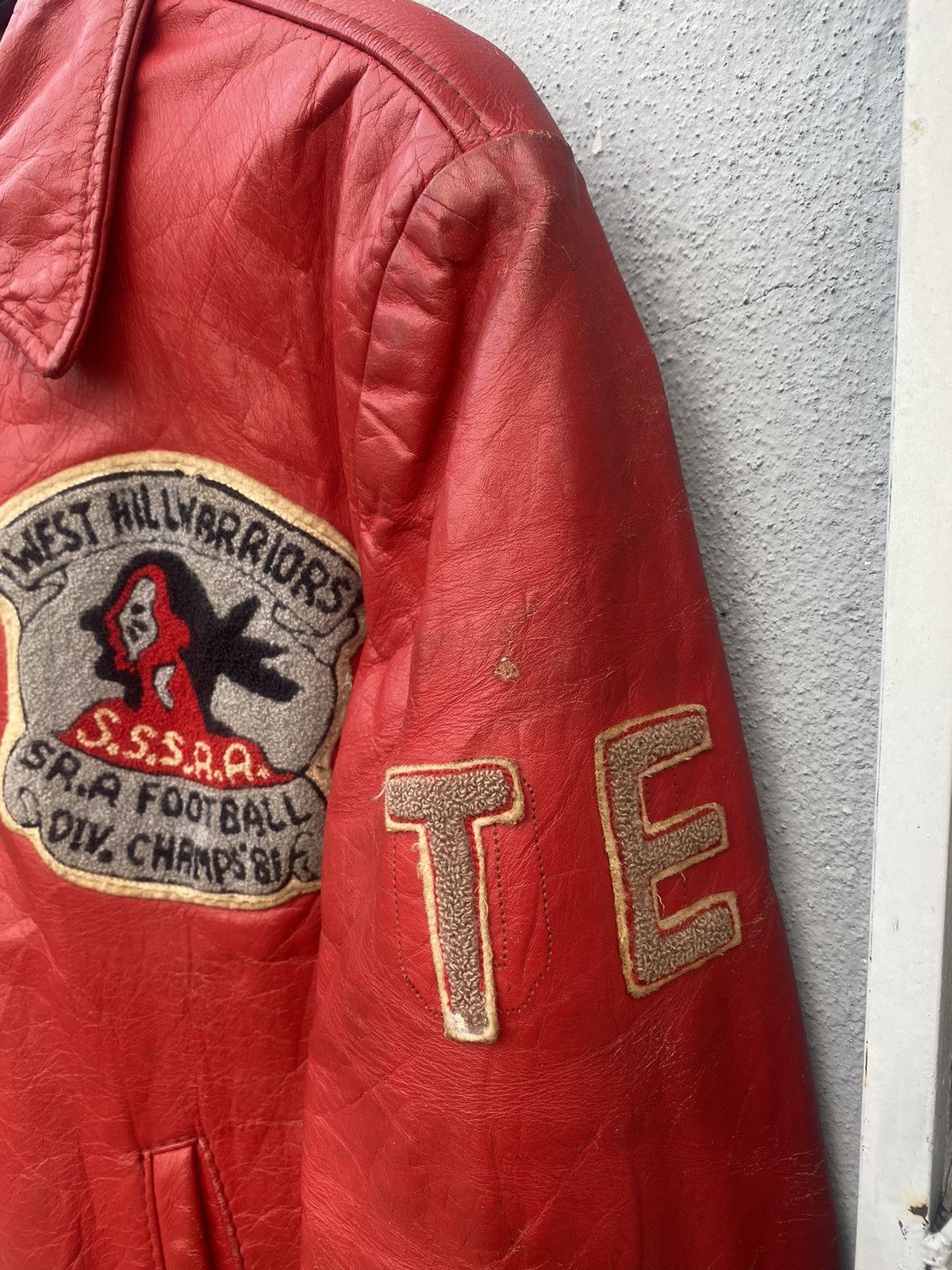 Vintage Vintage 81’ West Hill Football Leather Jacket Size US M / EU 48-50 / 2 - 5 Thumbnail