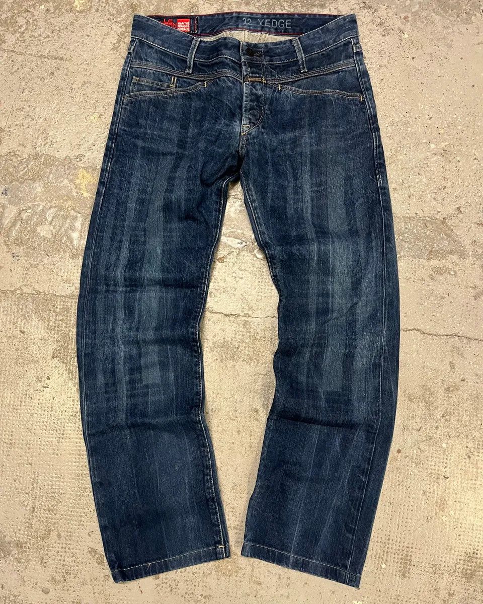 Designer × Marithe + Francois Girbaud × Vintage 2000s Marithé + François Girbaud Navy Brut Denim Jeans Size US 31 - 1 Thumbnail