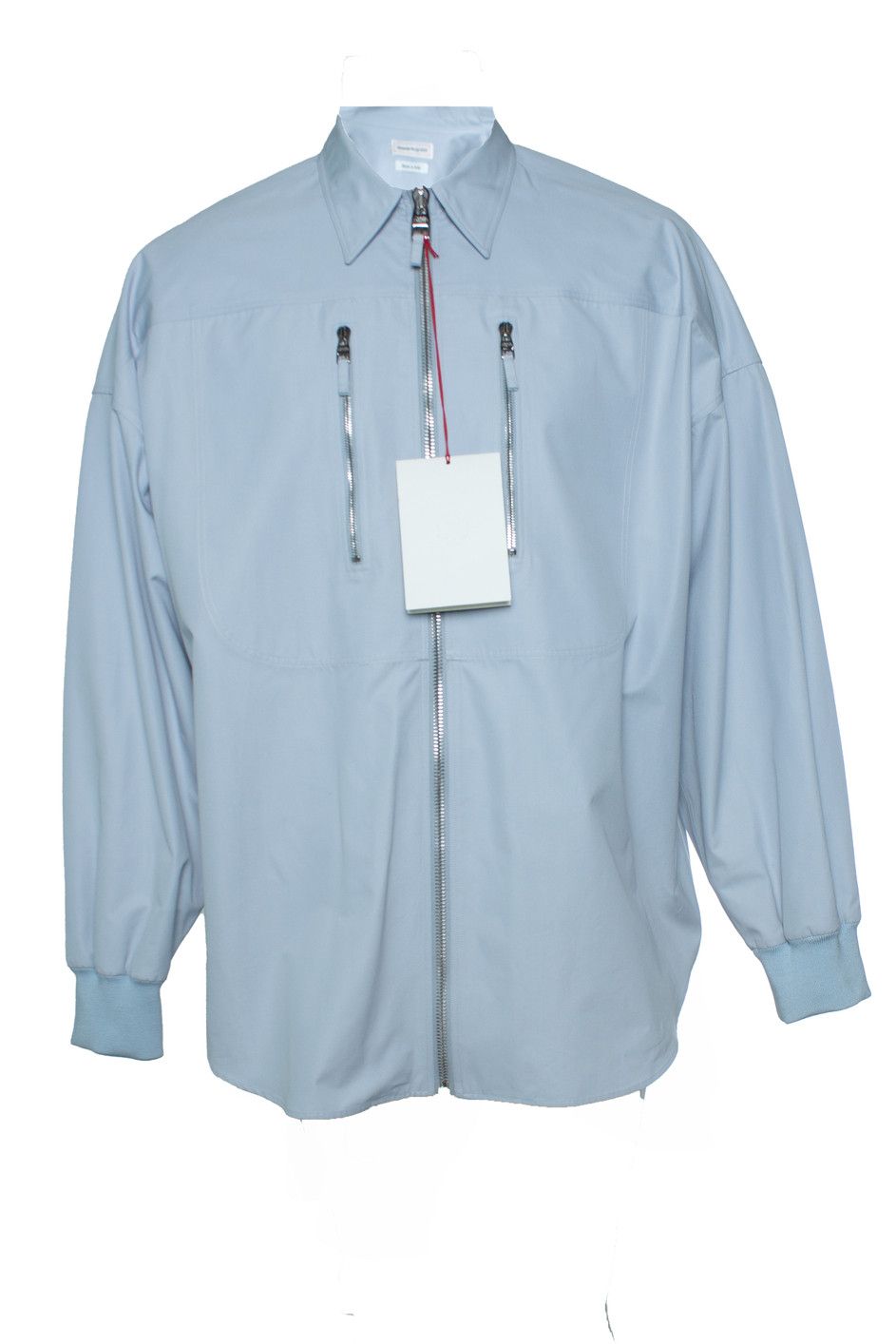 Alexander McQueen Alexander McQueen, Light blue shirt jacket with zipper Size US L / EU 52-54 / 3 - 1 Thumbnail