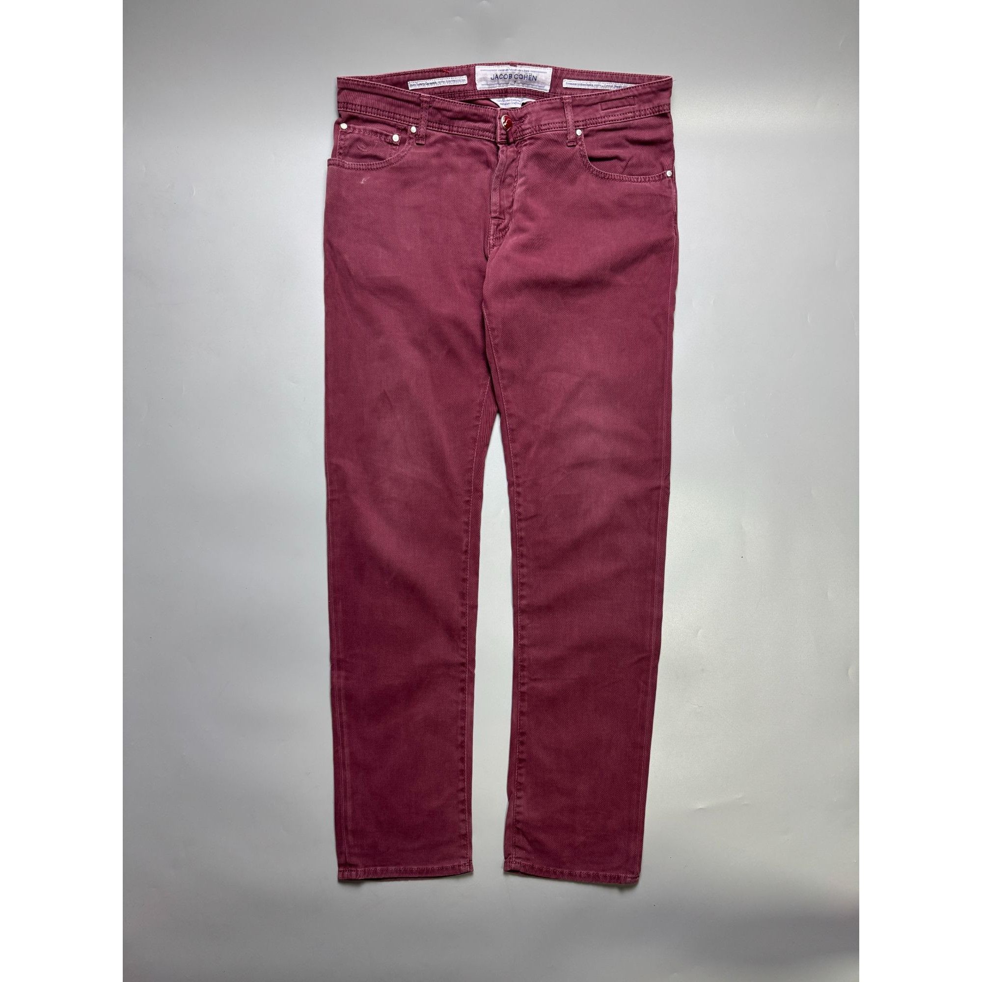 Jacob Cohen Jacob Cohen Red Denim Jeans Pants (Y1104) Size US 35 - 1 Thumbnail