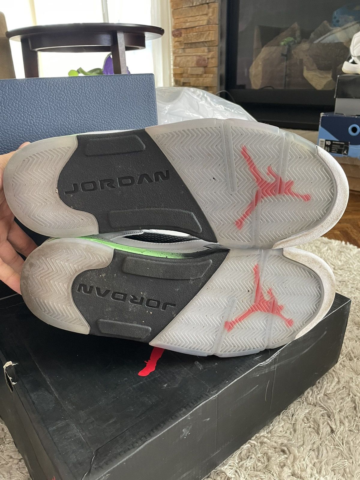 Jordan Brand Jordan 5 Poison Green/ALL STAR Size US 13 / EU 46 - 8 Thumbnail