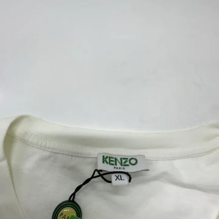 Kenzo KENZO White Tiger Print Short Sleeve T-Shirt -2507 Size XL / US 12-14 / IT 48-50 - 4 Thumbnail