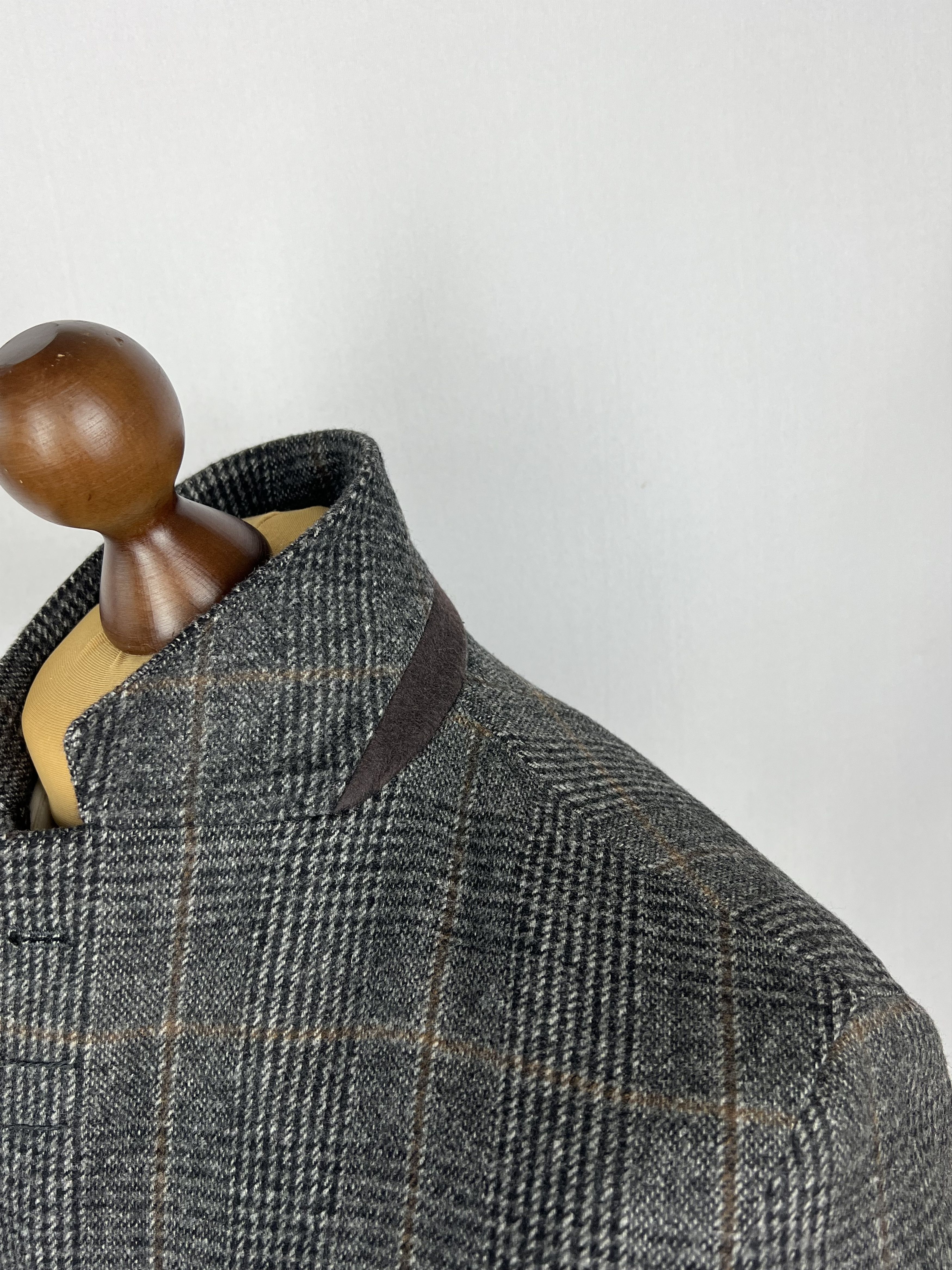 Hackett × Loro Piana 100% Pure Wool Plaid Unlined Single-Breasted Overcoat Size US M / EU 48-50 / 2 - 6 Thumbnail