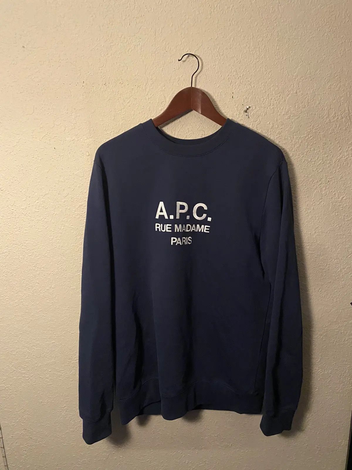 A.P.C. APC Paris Rue Madame Crewneck sweater Size US XL / EU 56 / 4 - 1 Thumbnail