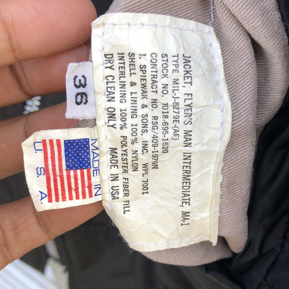 I. Spiewak And Sons VTG Flyer’s Intermediate Ma-1 Bomber Jacket l.Spiewak & Sons Size US S / EU 44-46 / 1 - 15 Thumbnail