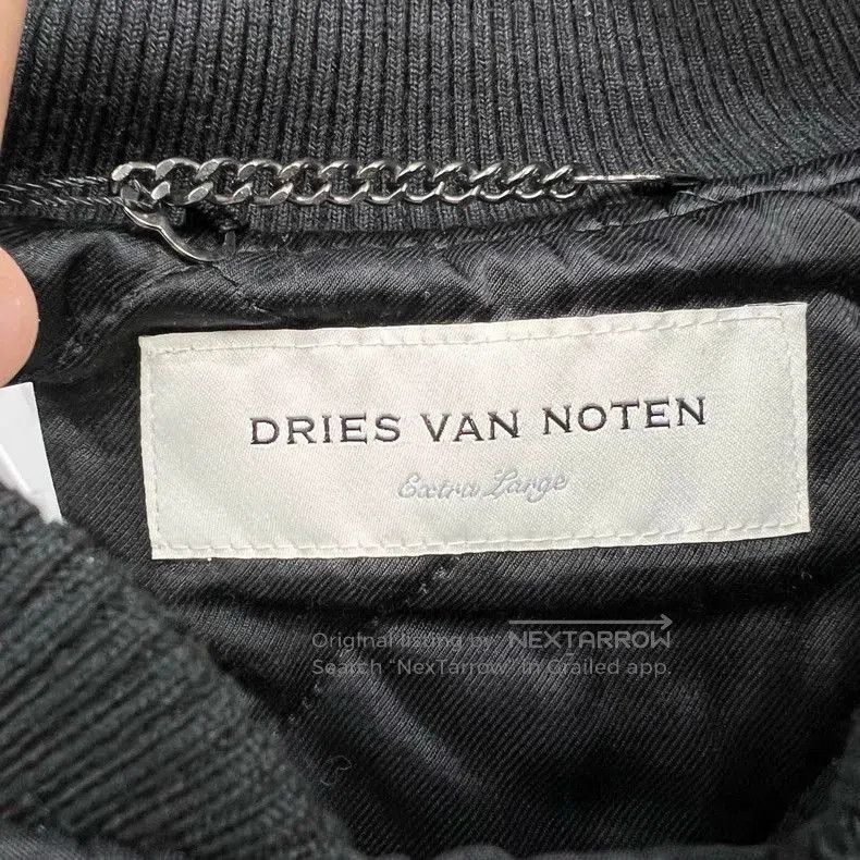 Dries Van Noten Dries Van Noten Black Bomber Jacket XL. Size US XL / EU 56 / 4 - 6 Thumbnail