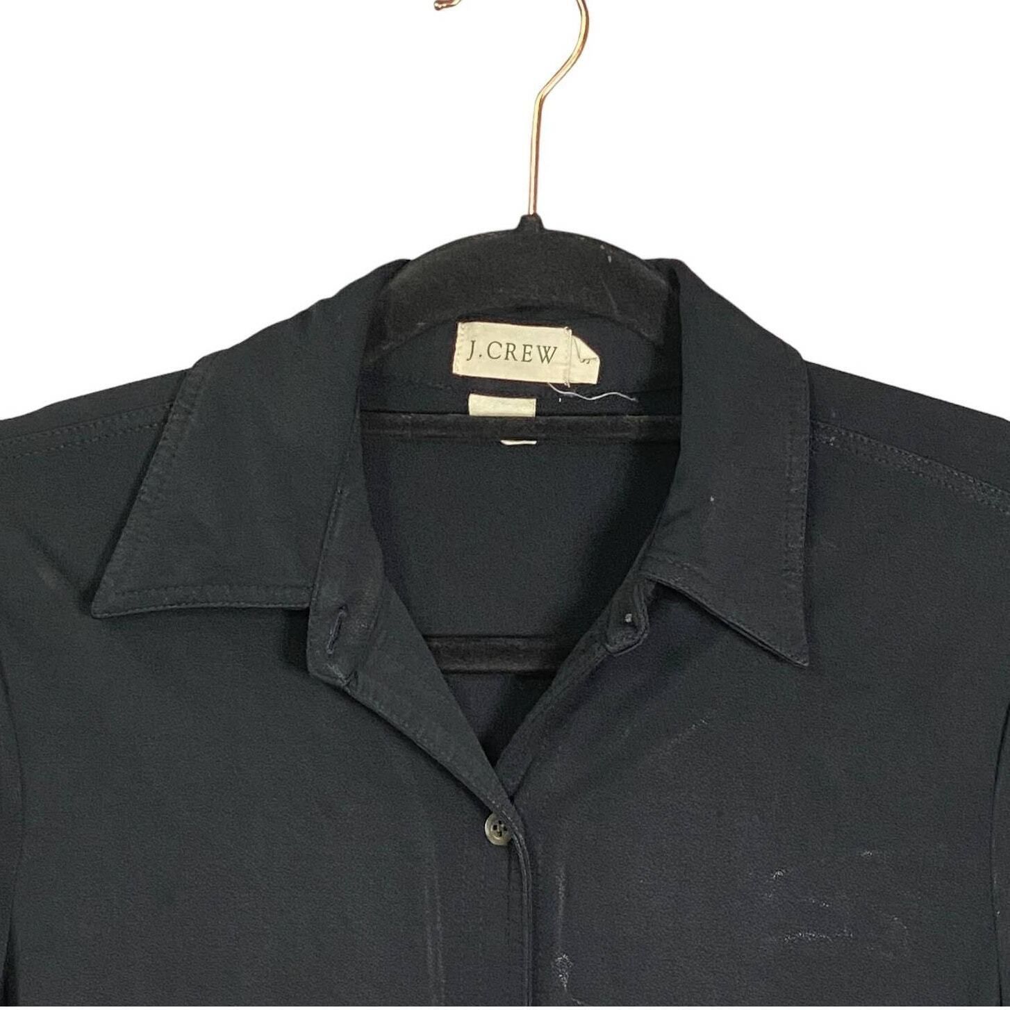J.Crew J. Crew Women's Black Long Sleeve Button-Up Dress Blouse Siz Size S / US 4 / IT 40 - 7 Thumbnail