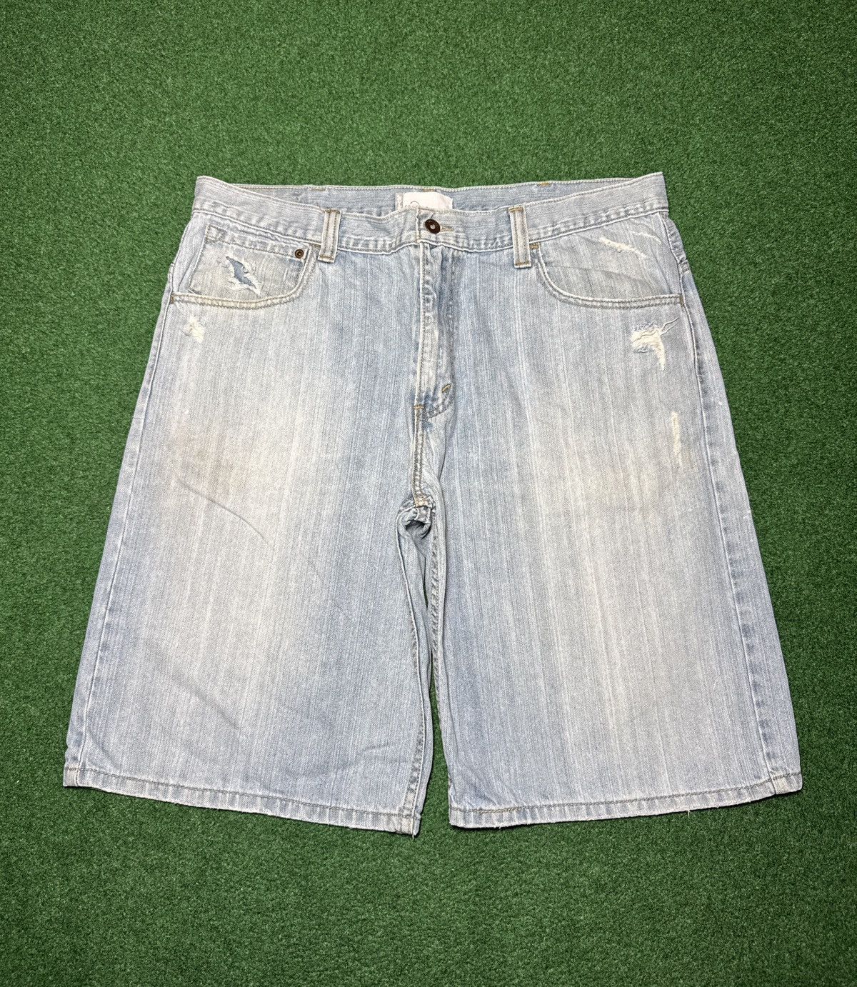 Levi's Vintage Clothing Levi’s Silvertab Baggy Jorts Grunge 40 13” Denim Shorts Size US 40 / EU 56 - 3 Thumbnail