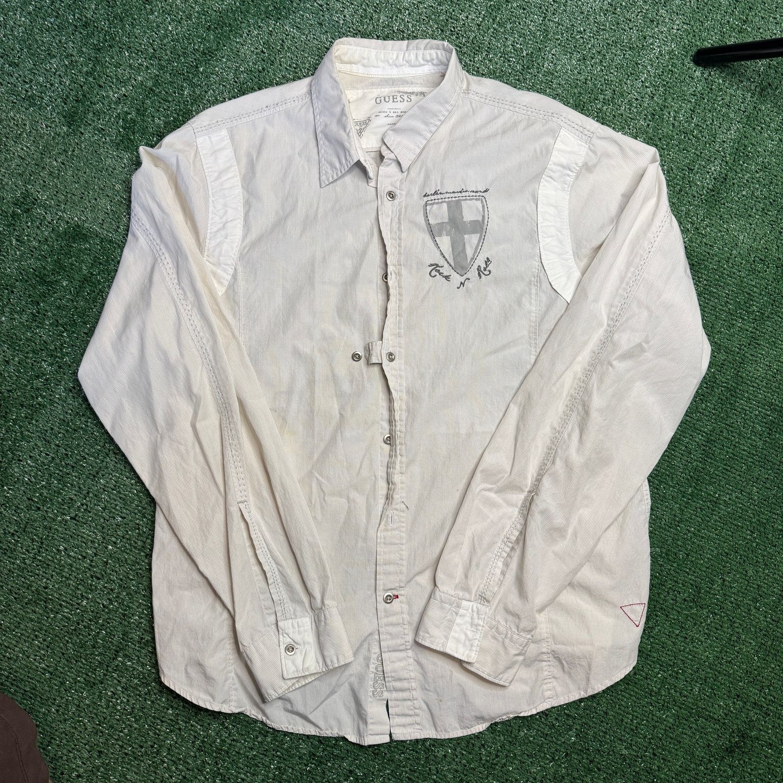 Guess Guess Heritage Crest Button Up Size US XL / EU 56 / 4 - 1 Thumbnail