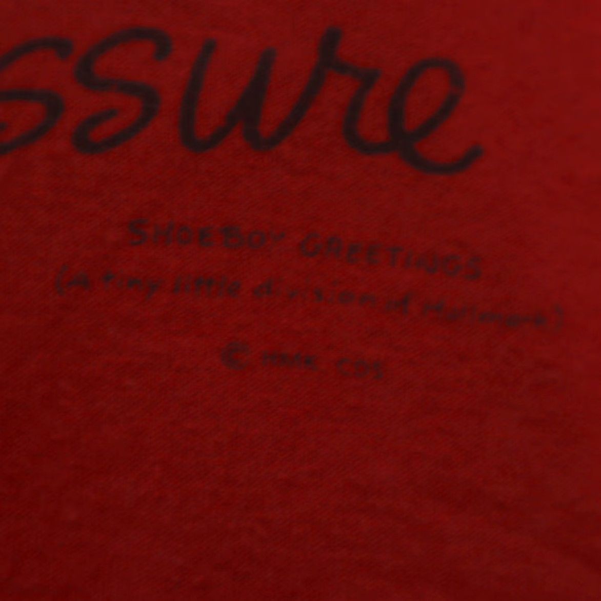 Vintage VINTAGE Stedman Shirt Men XL Red Novelty Teddy Bear Shoebox Greetings Solid T-Shirt Size US XL / EU 56 / 4 - 6 Thumbnail