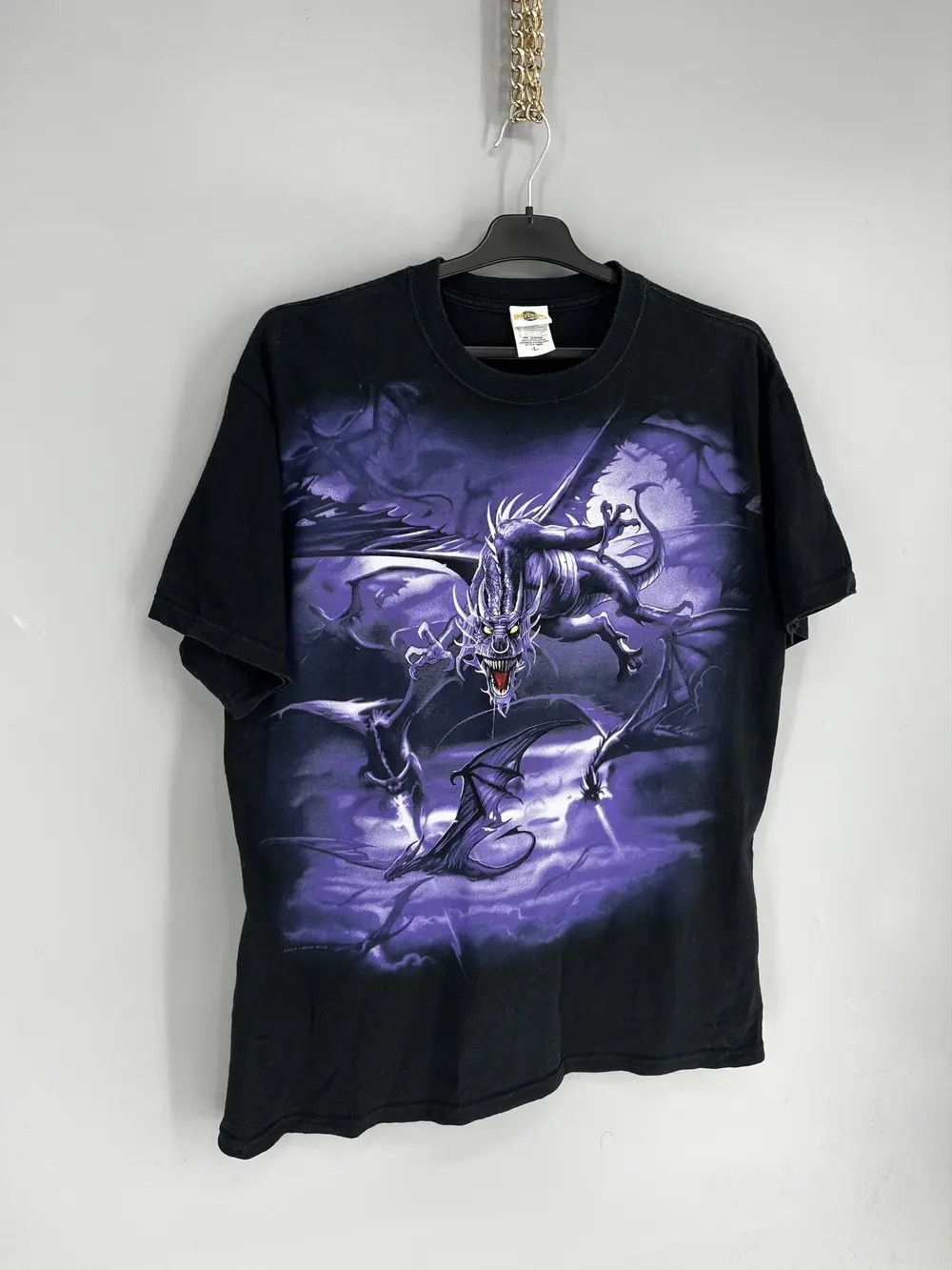 Liquid Blue Liquid Blue Vintage Dragon Shirt Men Gothic Graphic Tee 2002 Size US L / EU 52-54 / 3 - 2 Thumbnail