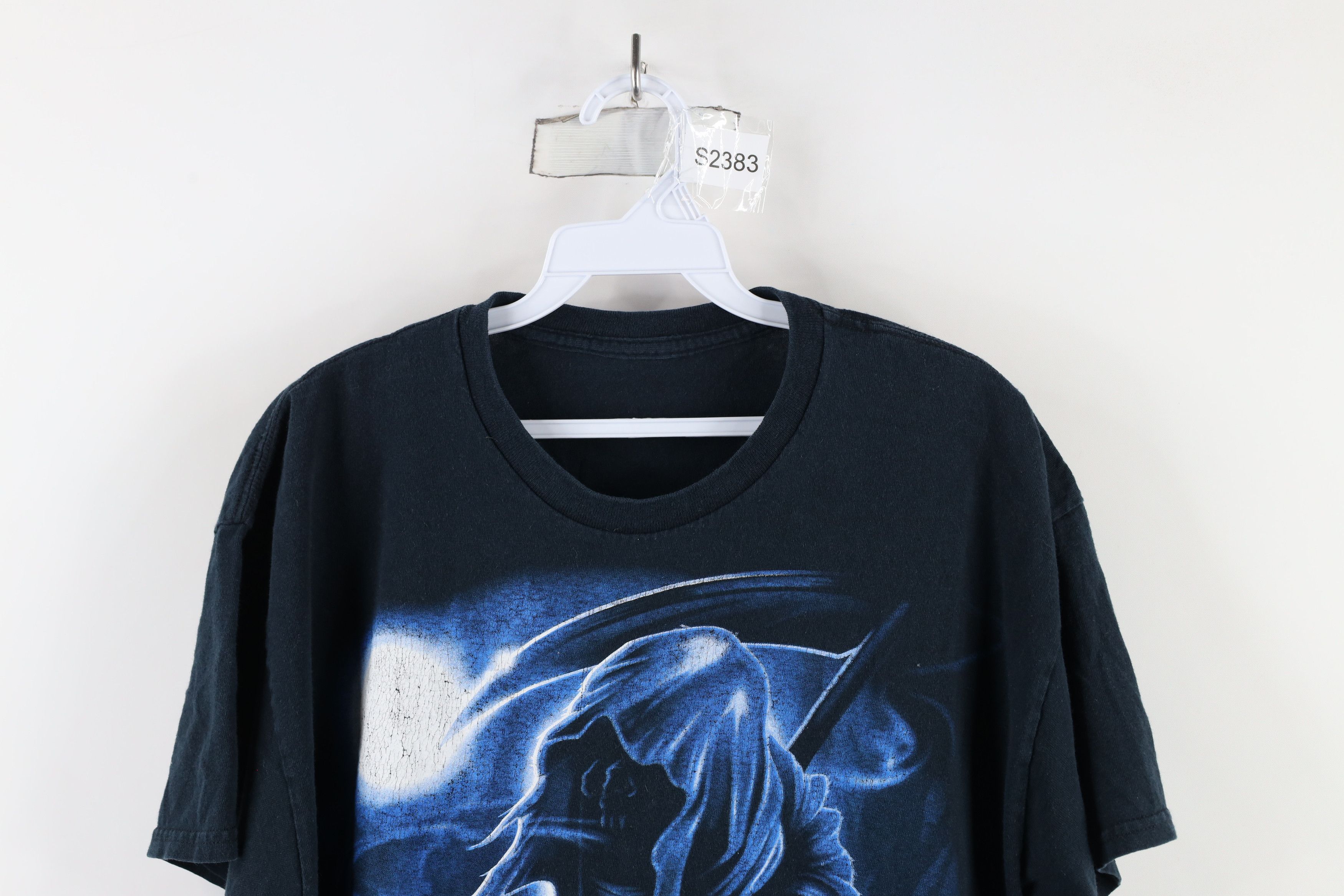 Vintage Vintage Y2K Streetwear Fantasy Grim Reaper Skull T-Shirt Size US L / EU 52-54 / 3 - 2 Thumbnail