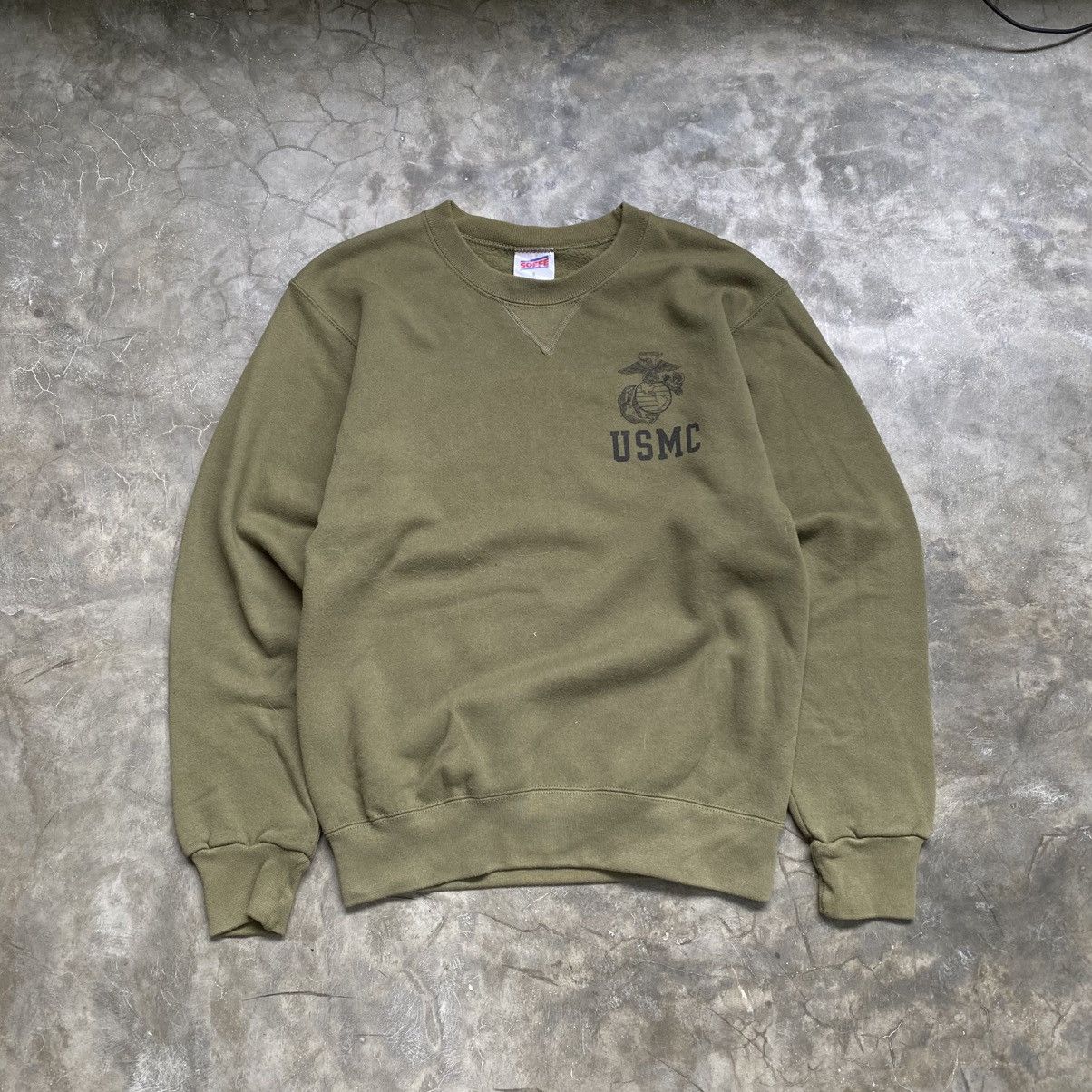 USMC Serial 18OD11 Green Olive Sweater