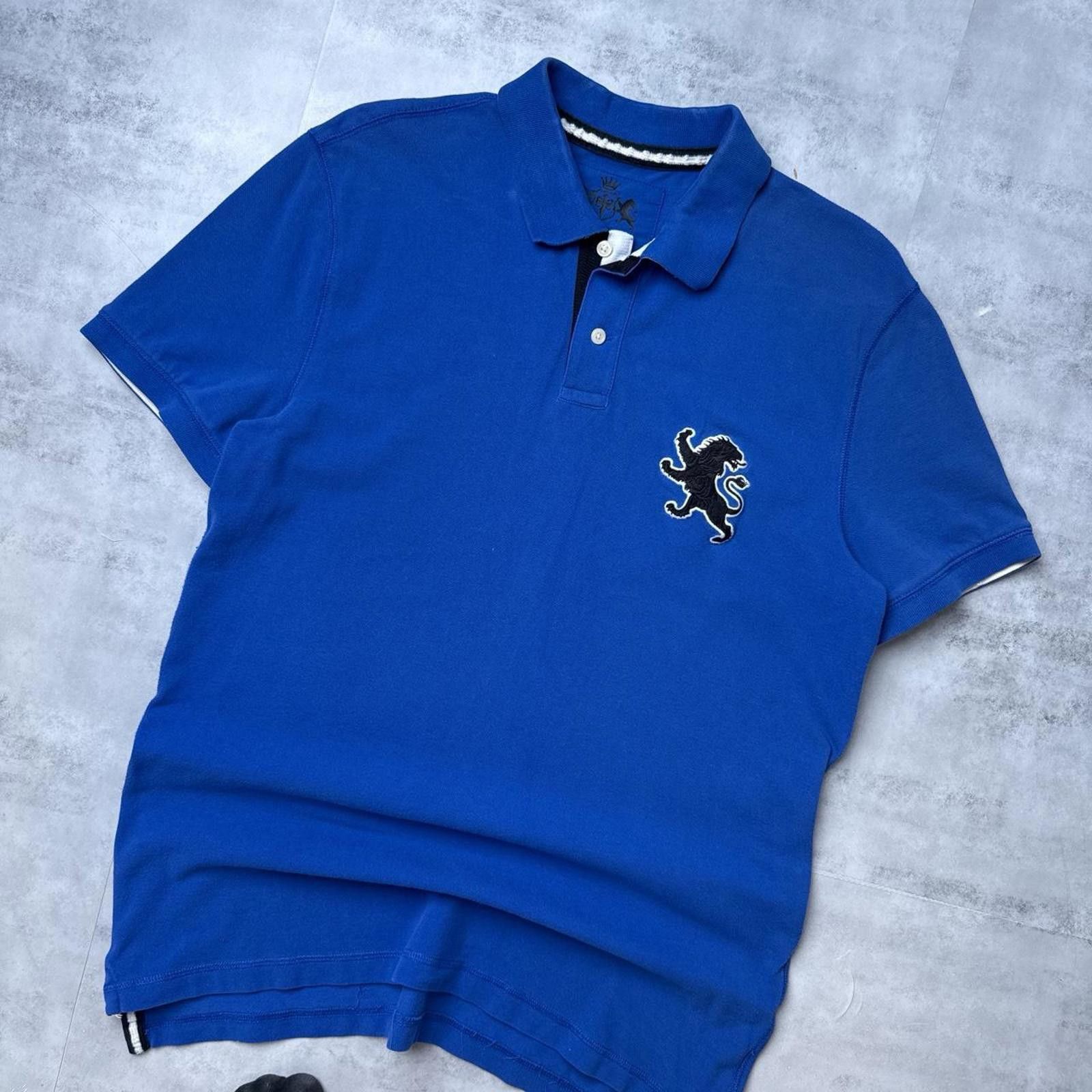 Express Y2K Express 00s Blue Polo Shirt Size US L / EU 52-54 / 3 - 2 Thumbnail