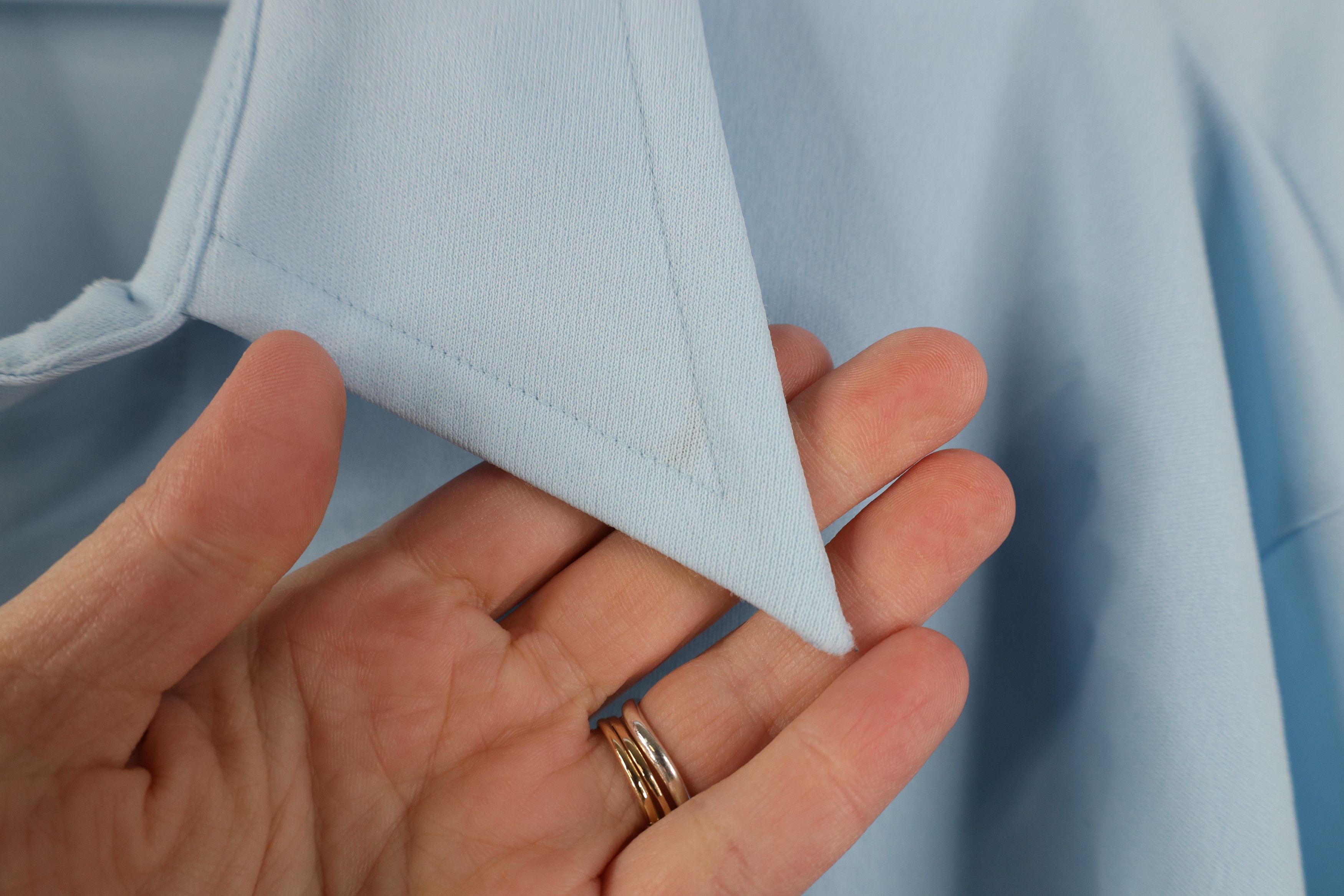 Vintage Vintage 70s Streetwear Knit Short Sleeve Button Shirt Blue Size US M / EU 48-50 / 2 - 4 Thumbnail