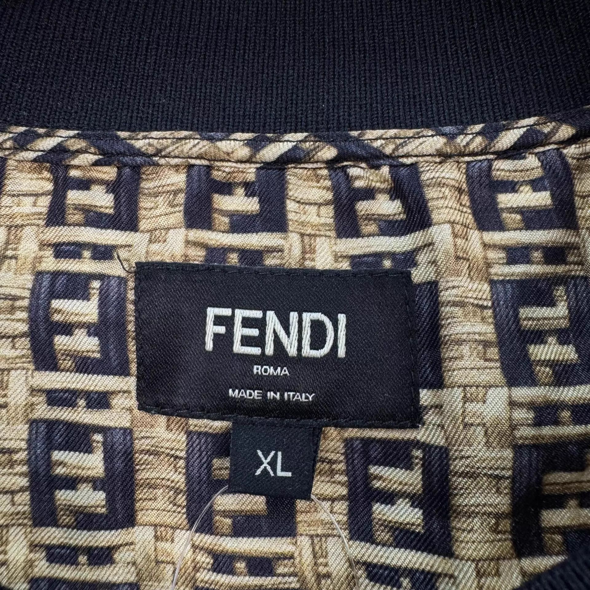 Fendi Fendi Silk FF Allover Print Short Sleeve XL 99 New Size US XL / EU 56 / 4 - 5 Thumbnail