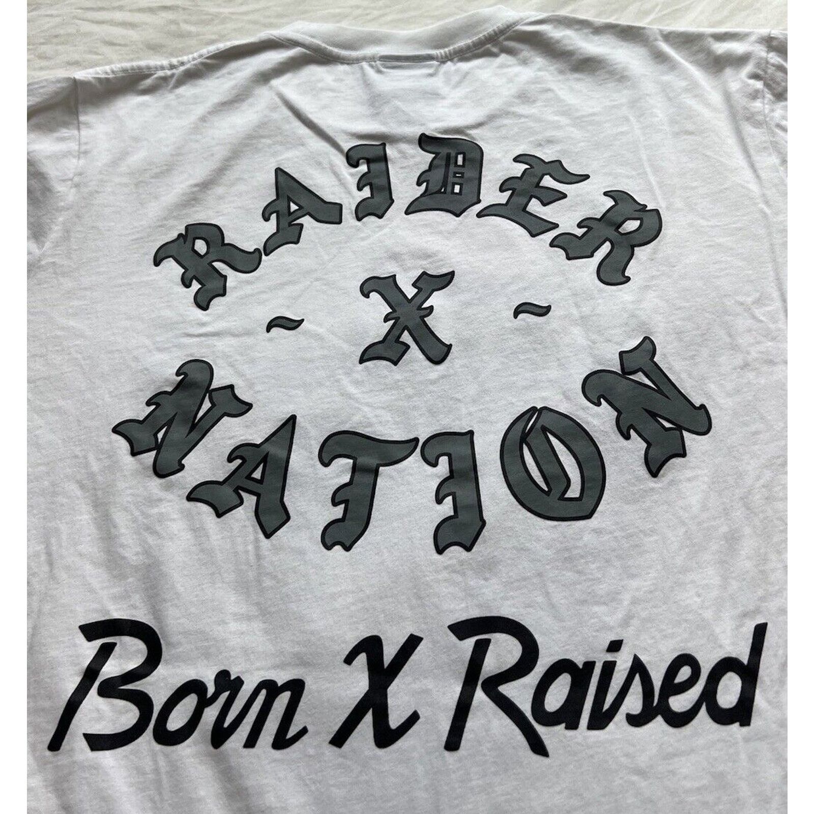 Born X Raised Born X Raised x New Era Raiders Mens L T-Shirt Las Vegas NFL Size US L / EU 52-54 / 3 - 5 Thumbnail