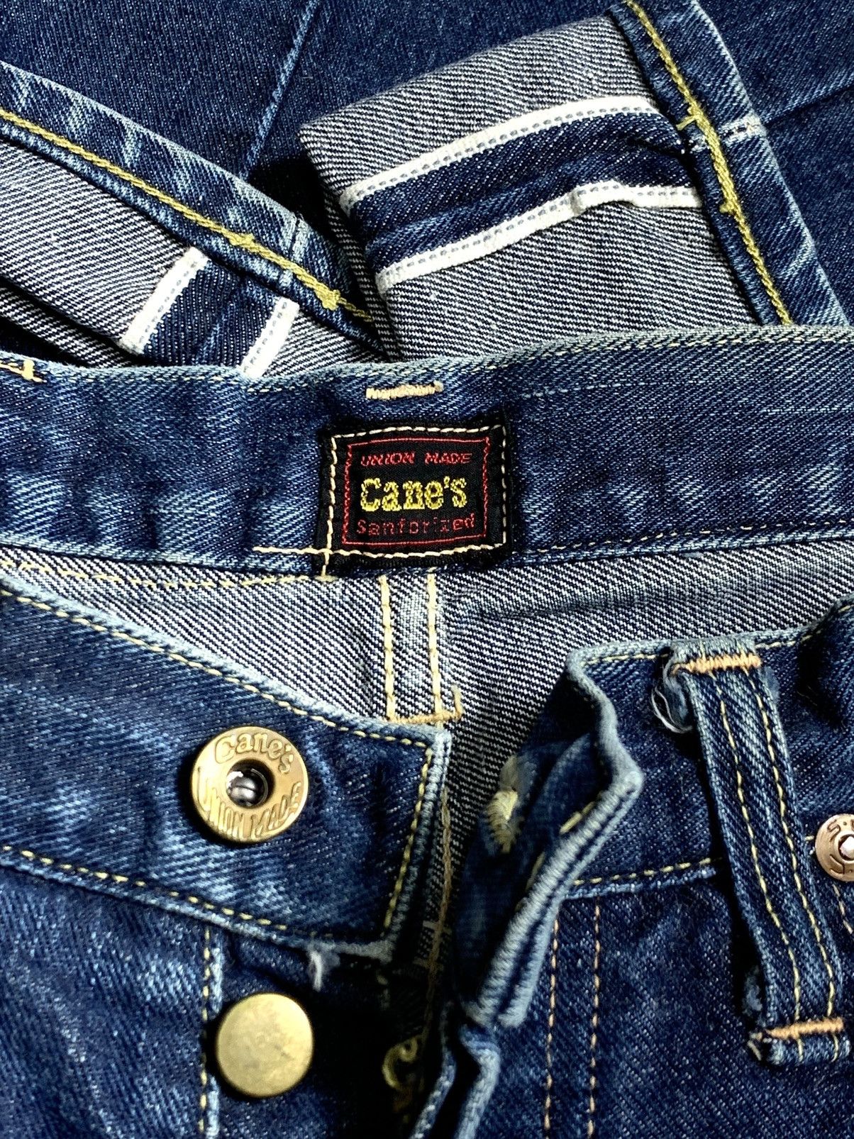 Sugar Cane 💥 RARE CRAZY VTG SUGAR CANE UNION MADE DENIM SELVEDGE 🎌 Size US 29 - 6 Thumbnail