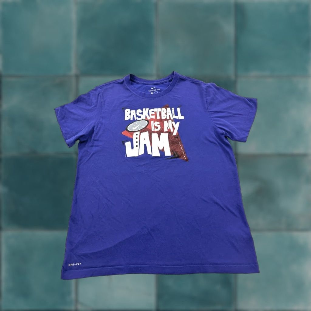 Nike Nike Shirt Mens XL Purple Basketball Is My Jam T-Shirt Crew Neck Short Sleeve Logo Athletic Size US XL / EU 56 / 4 - 1 Thumbnail