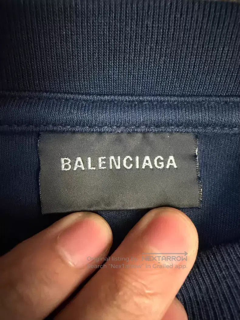 Balenciaga Balenciaga Slim Fit Long Sleeve Tee with Signature Pen Size S / US 4 / IT 40 - 3 Thumbnail