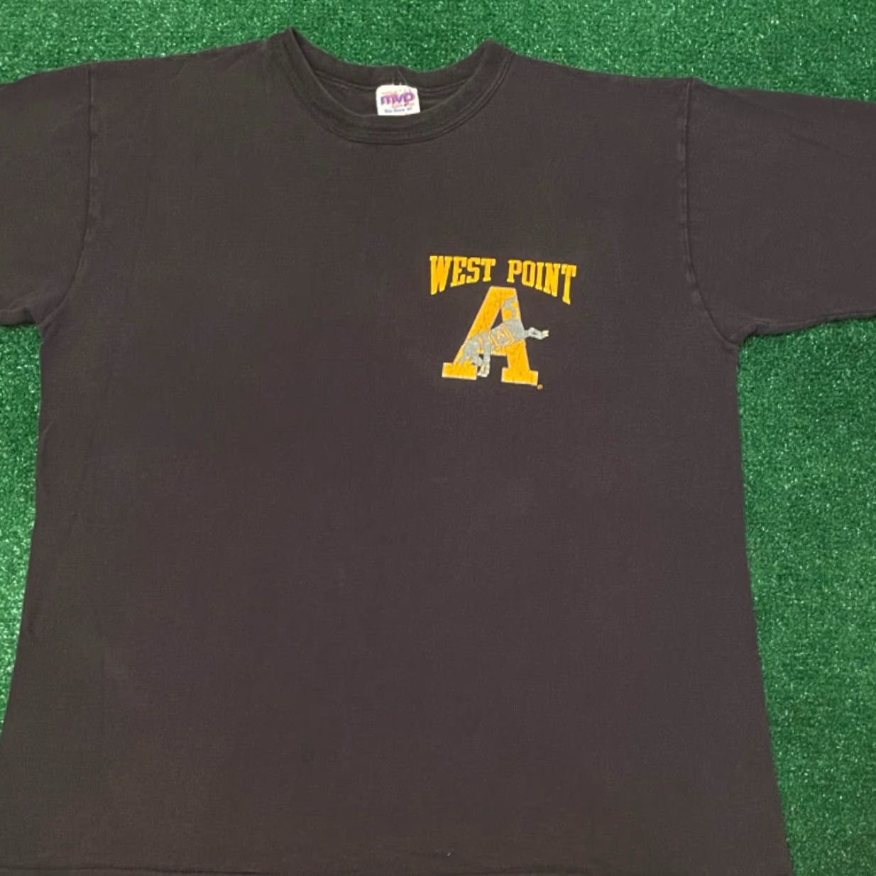 Vintage VINTAGE United States Military Academy West Point A Logo VTG Shirt Mens L Black Short Sleeve 90s Mens Size US L / EU 52-54 / 3 - 3 Thumbnail