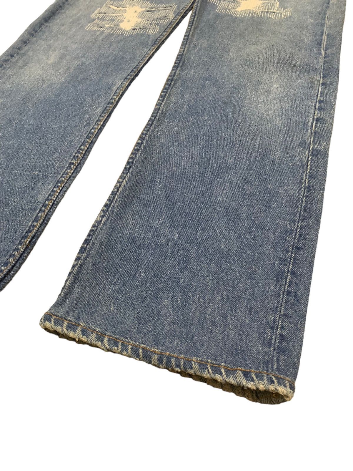 Levi's Vintage 80s Levis 501 Repaired Distressed Jeans Size 30x30 Size US 30 / EU 46 - 11 Thumbnail