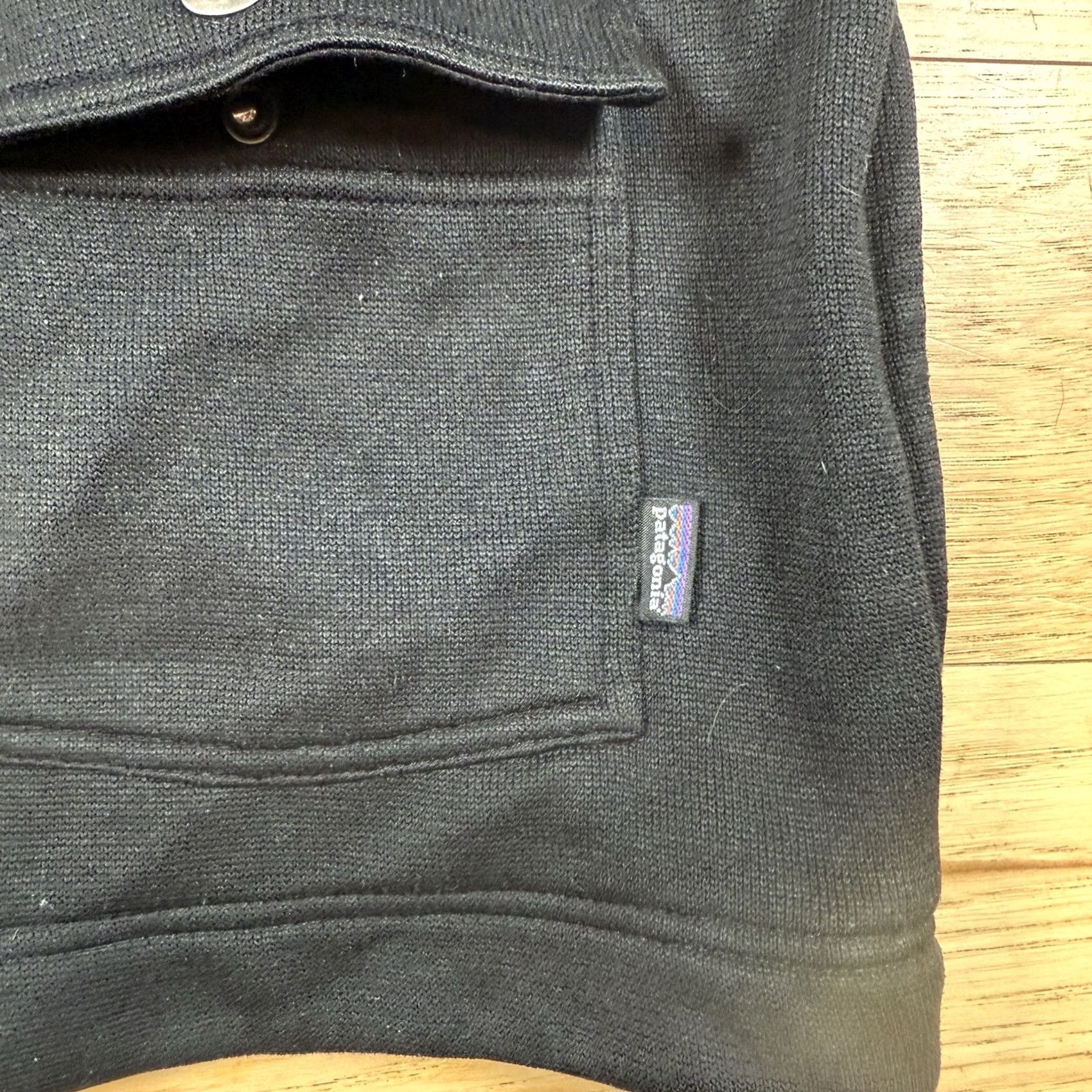 Patagonia VINTAGE Patagonia Jacket Full Zip Bomber Black L Mens Pocket Button Jacket Size US L / EU 52-54 / 3 - 4 Thumbnail