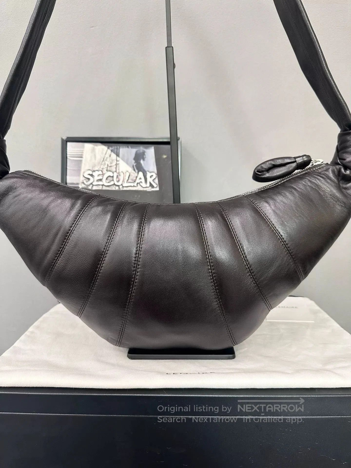 Lemaire Lemaire Medium Sheepskin Croissant Bag. Size ONE SIZE - 2 Thumbnail