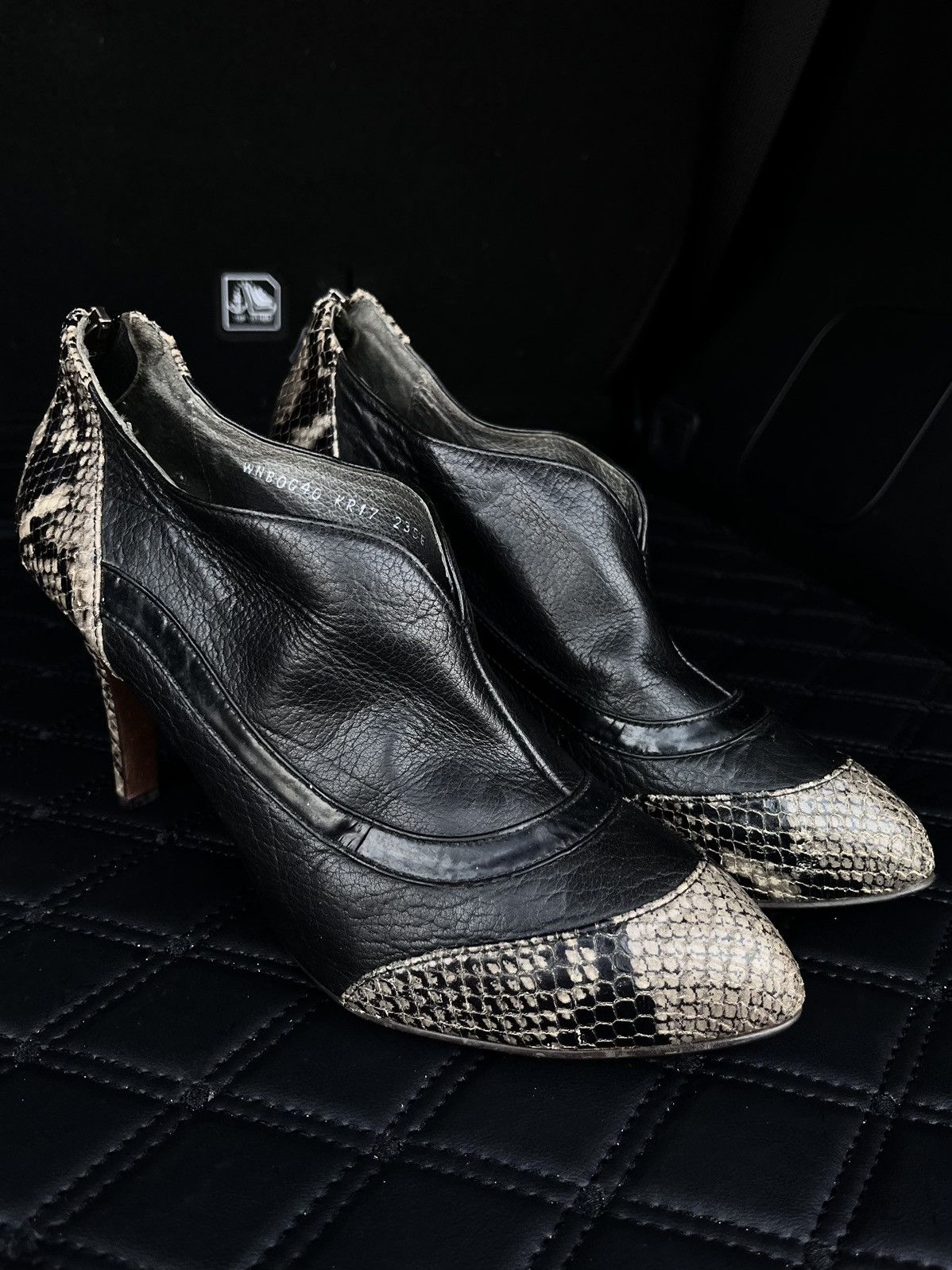 Balenciaga Balenciaga Snake Skins Leather Heels Size US 6 / IT 36 - 2 Thumbnail