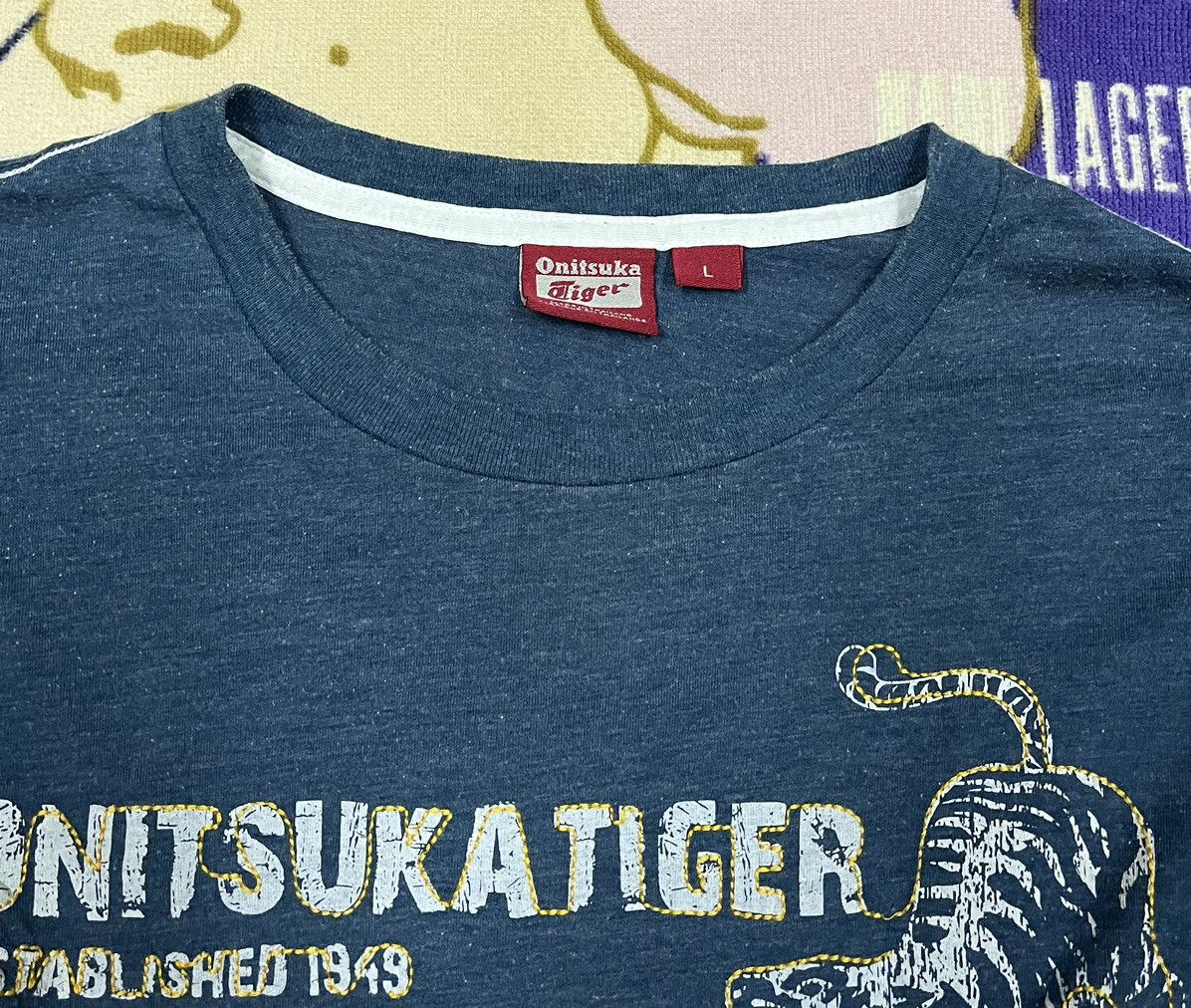 Japanese Brand ONITSUKA TIGER Long Sleeve Shirt x Rare Design Size US M / EU 48-50 / 2 - 9 Thumbnail