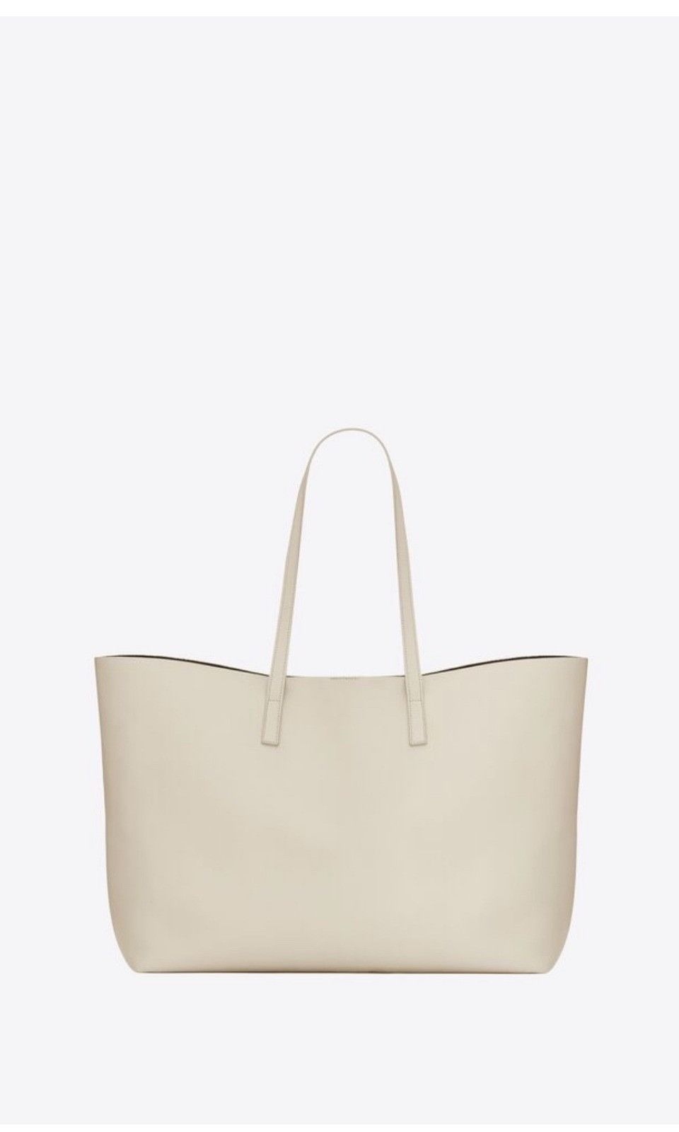 o1b1hav110724 Size: OS / Shopping Leather Tote Bag in Ivory