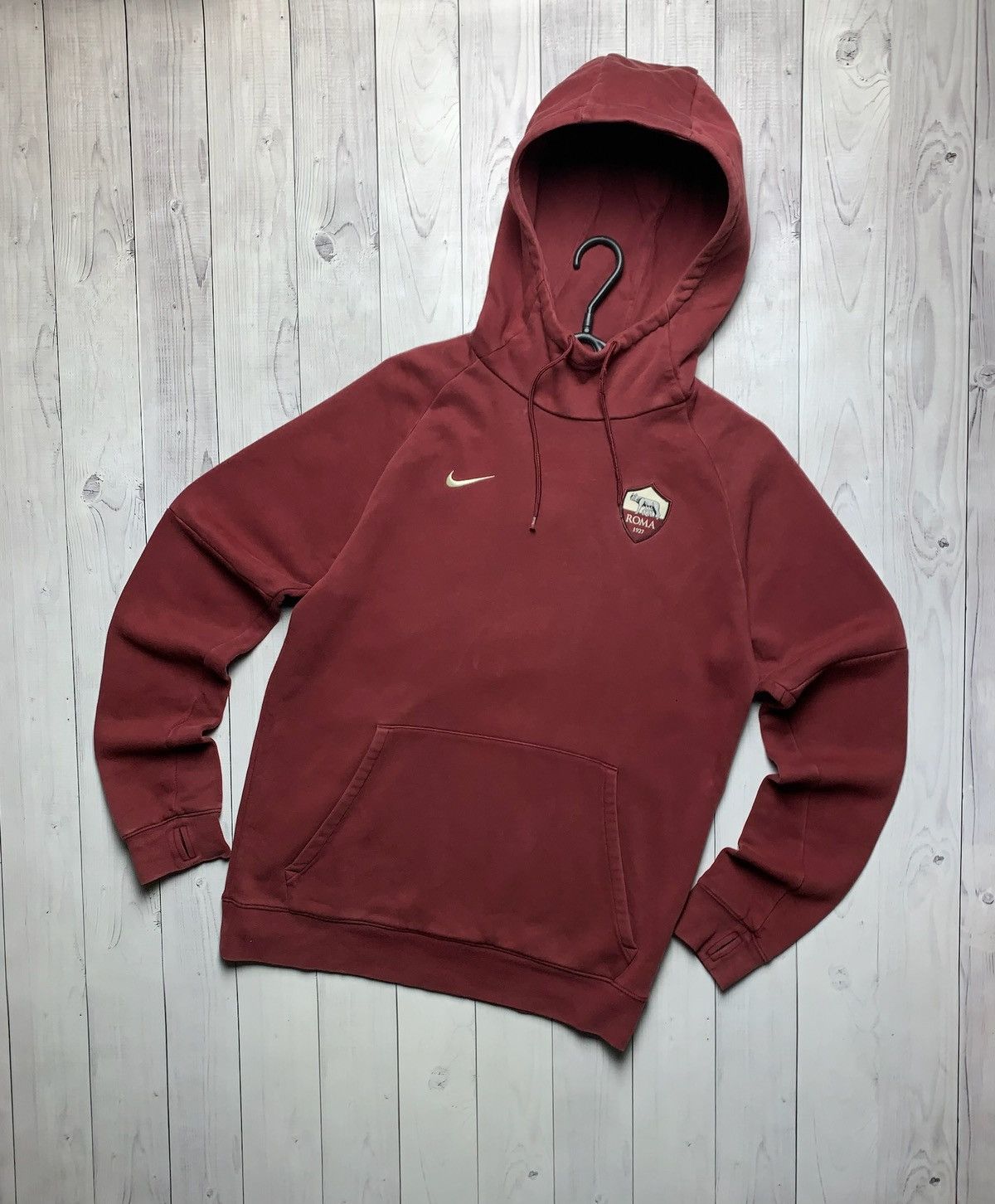 Vintage Nike AS Roma soccer hoodie size S