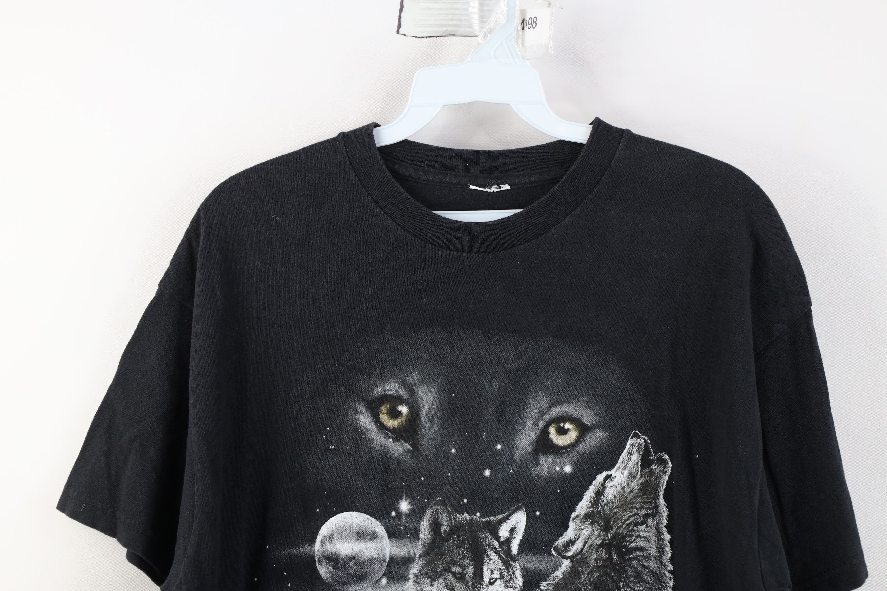 Vintage Vintage 90s Y2K Streetwear Call of the Wild Wolf T-Shirt Size US M / EU 48-50 / 2 - 2 Thumbnail