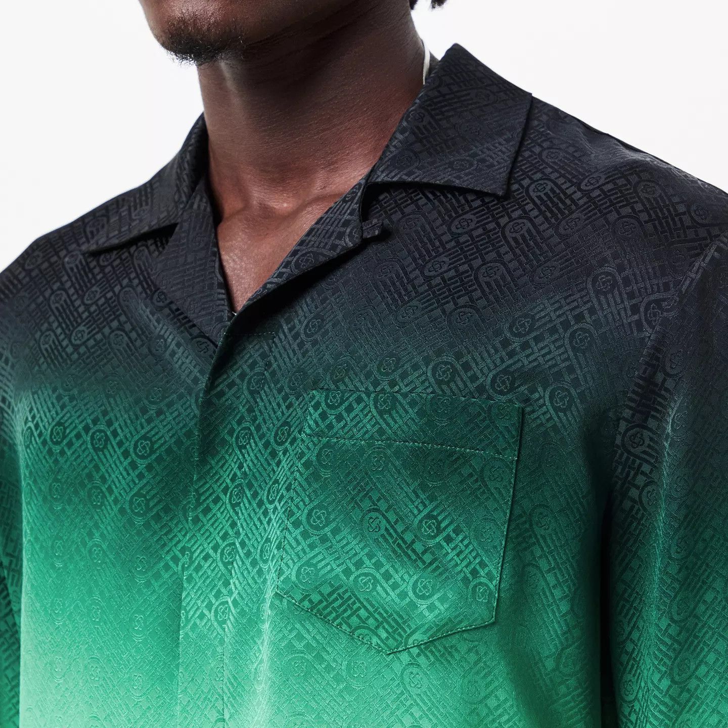 Casablanca o1g2r1mq0426 Mono Long Sleeve Relaxed Fit Bowling Shirt Size US M / EU 48-50 / 2 - 5 Thumbnail