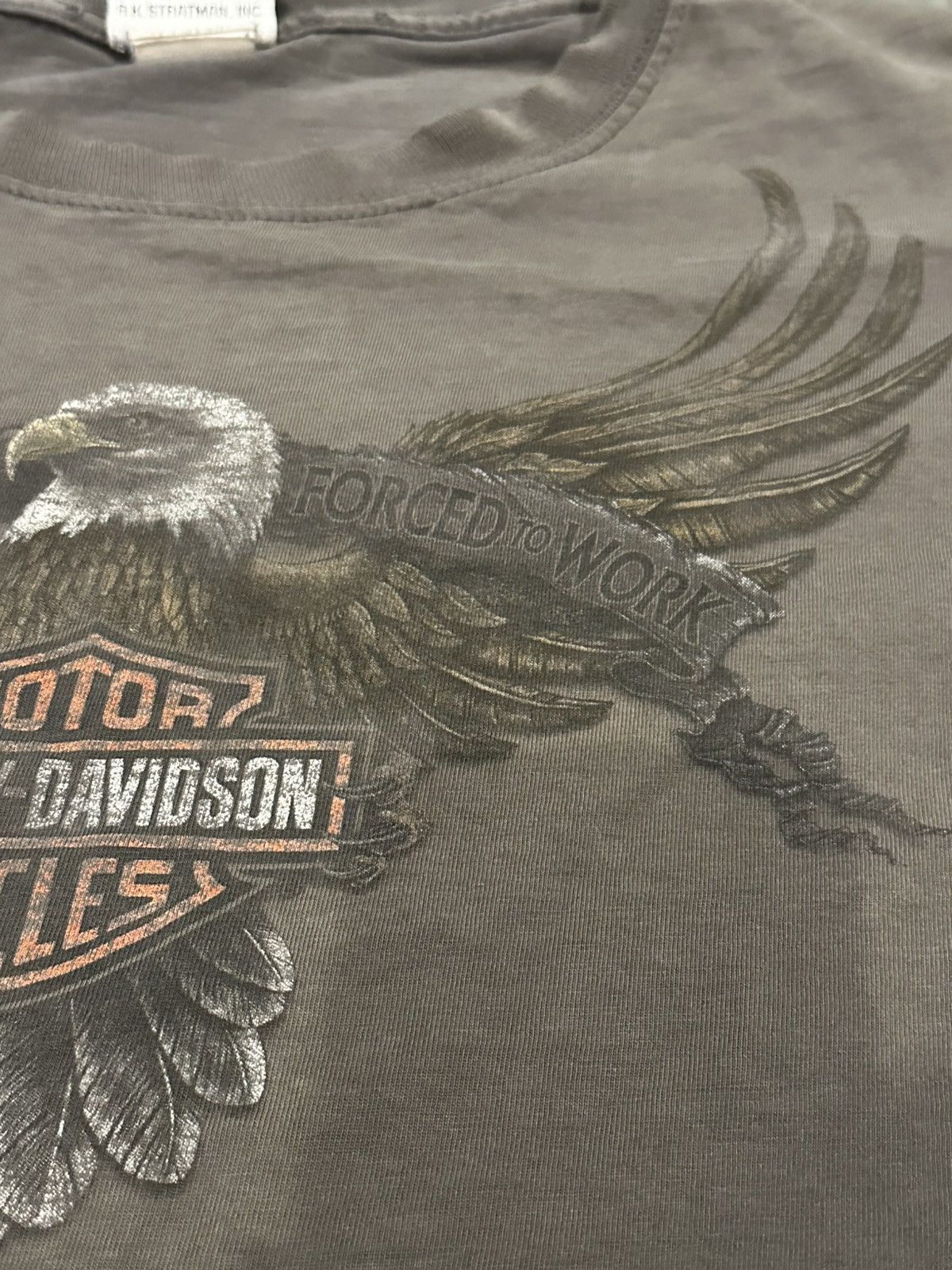 Harley Davidson 2013 Harley Davidson Faded “Born to ride, Forced To WorK” T Size US XXL / EU 58 / 5 - 10 Thumbnail