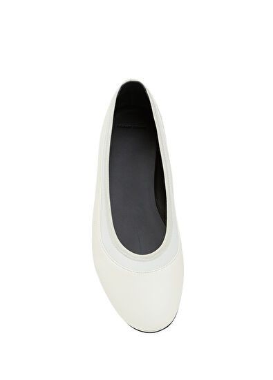 Loulou de Saison o1s22i1n1024 Frano Ballet Flats in White Size US 8 / IT 38 - 4 Thumbnail