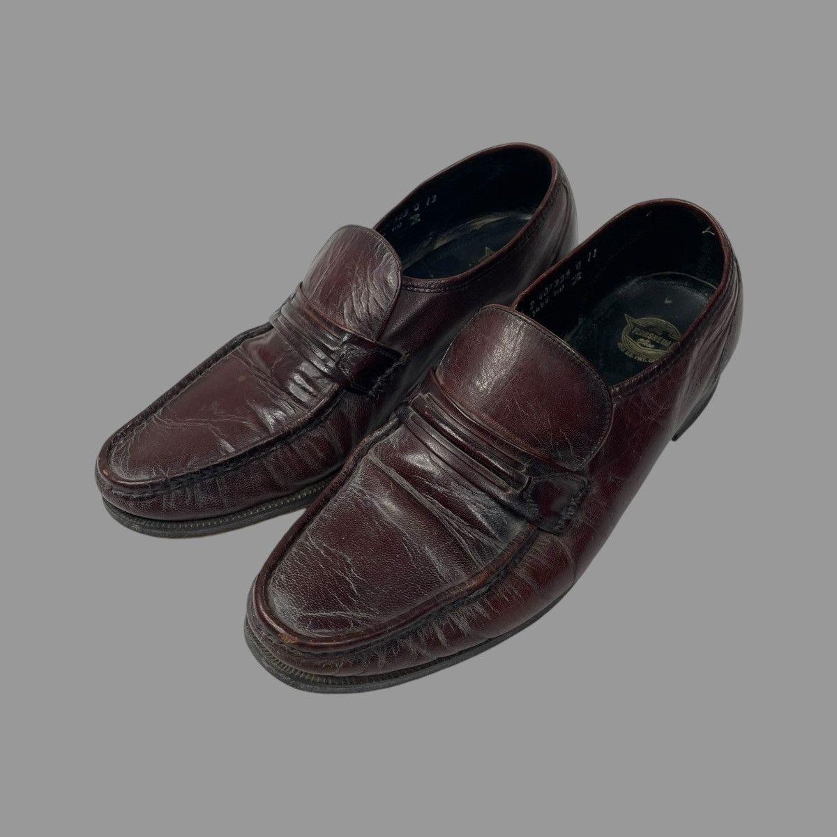 Vintage Vintage 90s slip on leather loafers Size US 9.5 / EU 42-43 - 2 Thumbnail