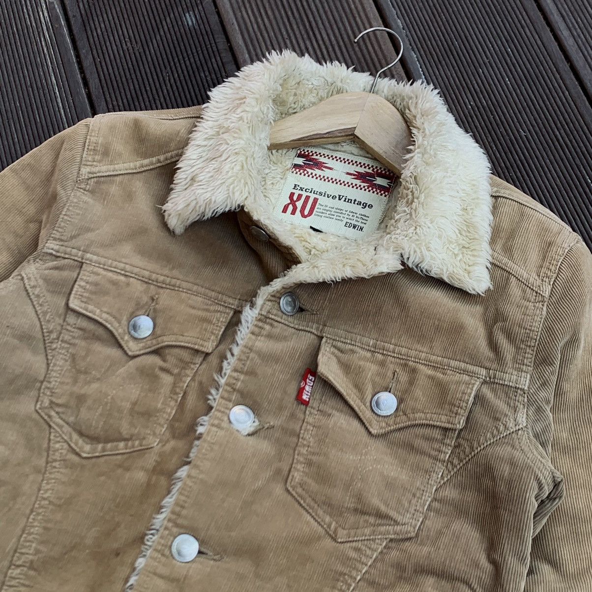 Edwin Exlusive Vintage Edwin Curduroy Fur Jacket Size US L / EU 52-54 / 3 - 8 Thumbnail