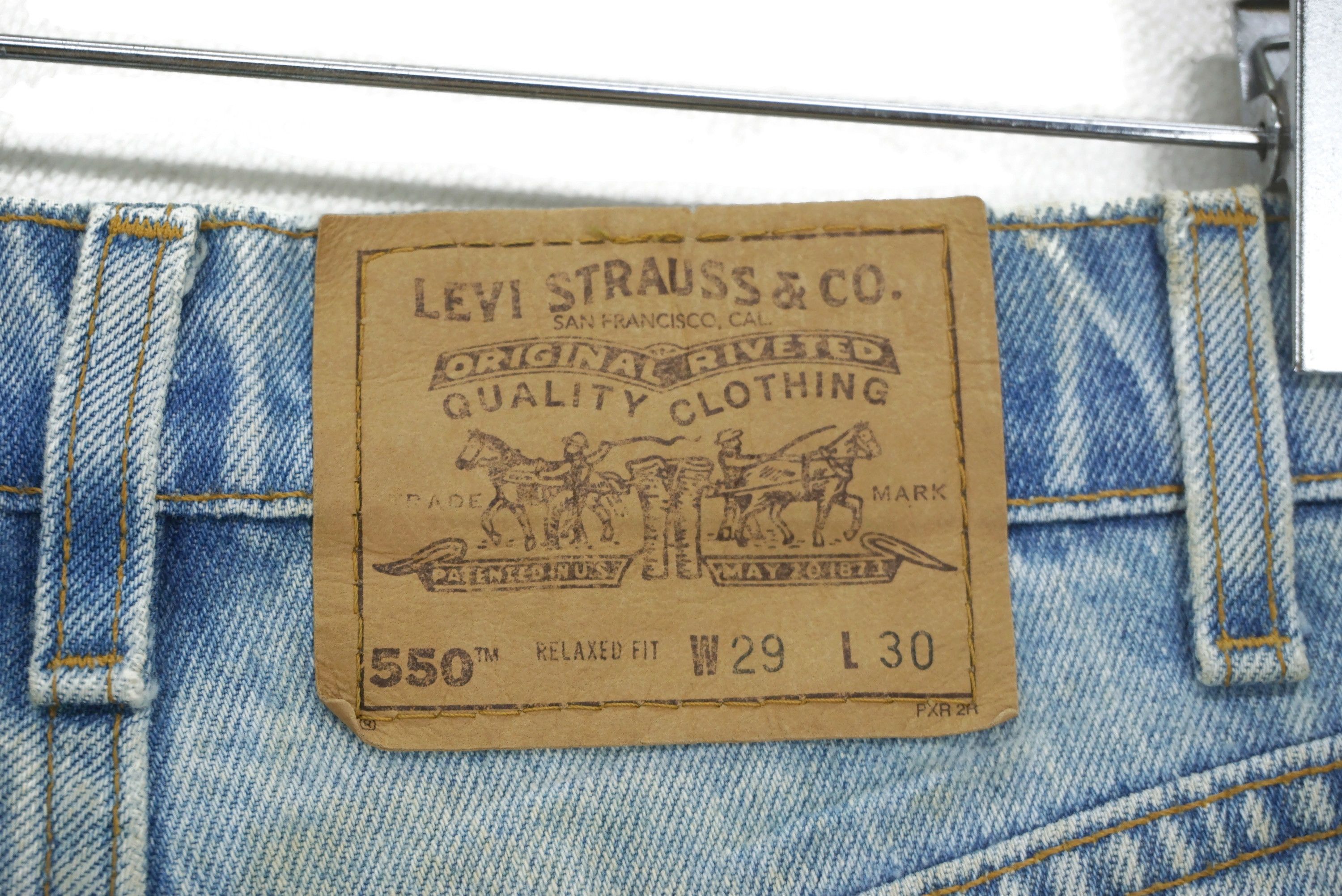 Levi's Vintage Levi's 550 Orange Tab Jeans Size W30xL31 Light Wash Size US 29 - 10 Thumbnail
