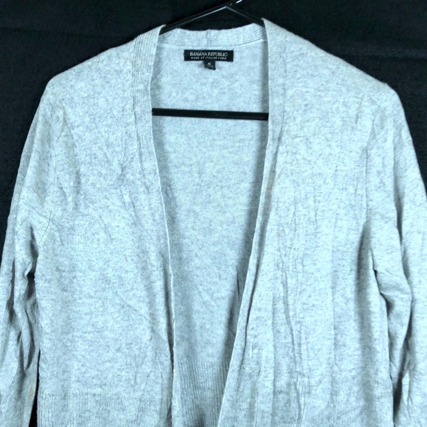 Banana Republic Banana Republic Sweater Cardigan Light Gray Wool Cashmere Blend S Women’s Long Sleeve Open Pockets Casual Workwear 90s? No, not applicable Size S / US 4 / IT 40 - 2 Thumbnail