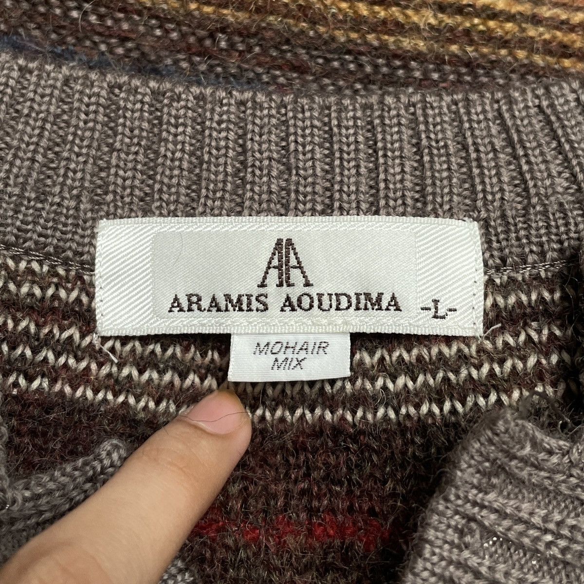 Vintage Vintage Brand Aramis Aoudima Mohair Knitwear Vest 1990s Size US L / EU 52-54 / 3 - 9 Thumbnail