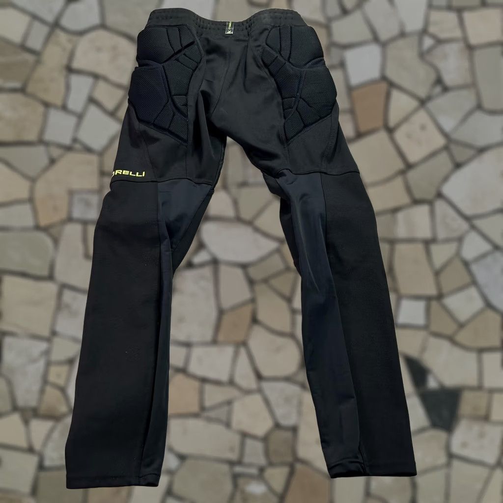 Vintage Storelli Leggings Mens Small Black Padded Compression Soccer Goalkeeper Pants Size US 29 - 1 Thumbnail