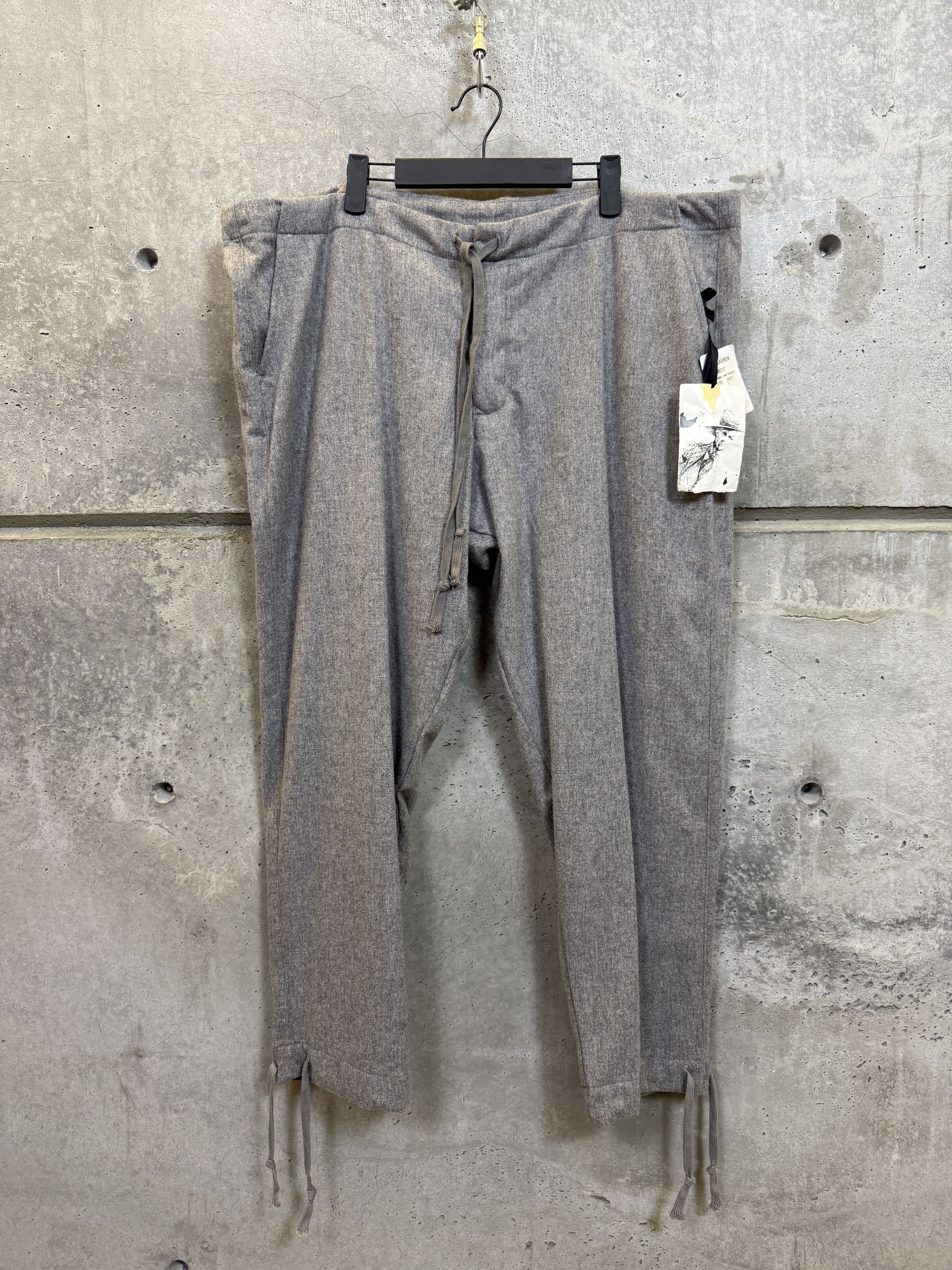 Greg Lauren Greg Lauren Grey Flannel Long Trousers Size US 38 / EU 54 - 1 Thumbnail