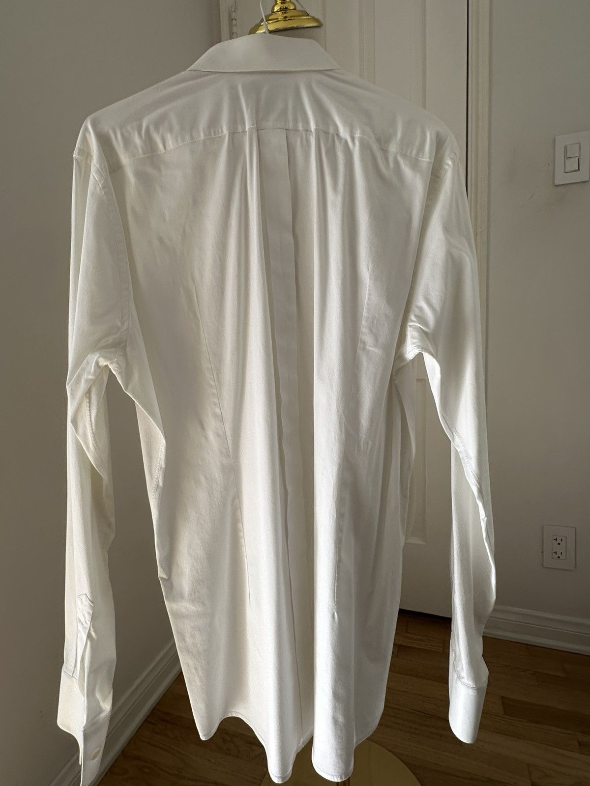 Dolce & Gabbana Dolce & Gabbana Gold White Dress Shirt Size US L / EU 52-54 / 3 - 2 Thumbnail