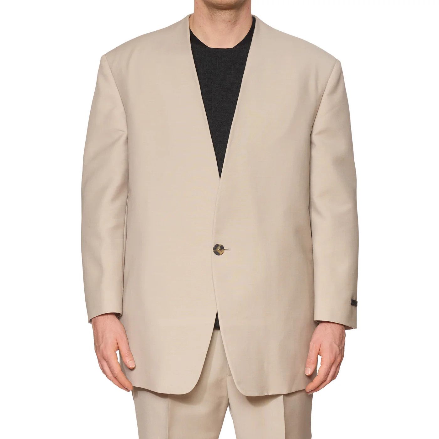 Fear of God FEAR OF GOD Eternal Wool-Mohair Lapelless Suit Jacket Size 40R - 3 Thumbnail