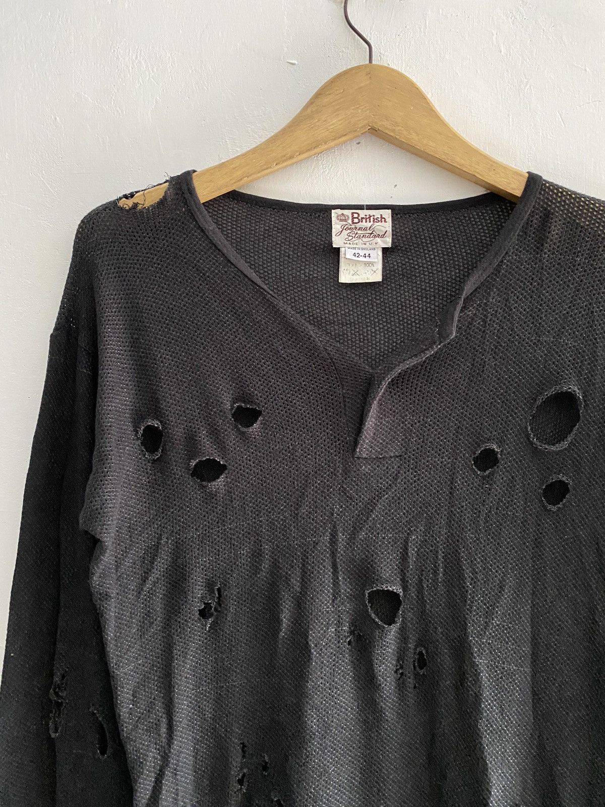 Beauty Beast Journal standard british distressed mesh knit longsleeve Size US L / EU 52-54 / 3 - 3 Thumbnail